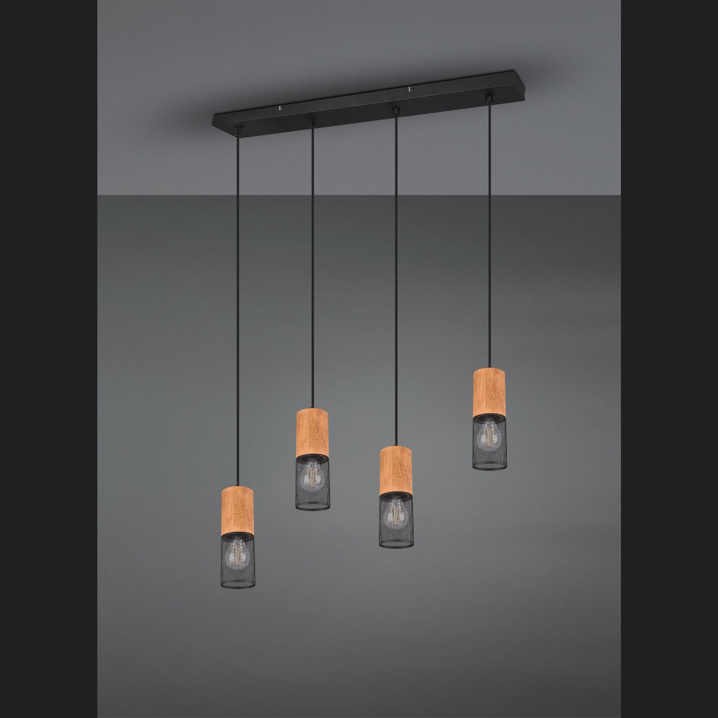 Tosh - Pendant - Black Matt - Trio