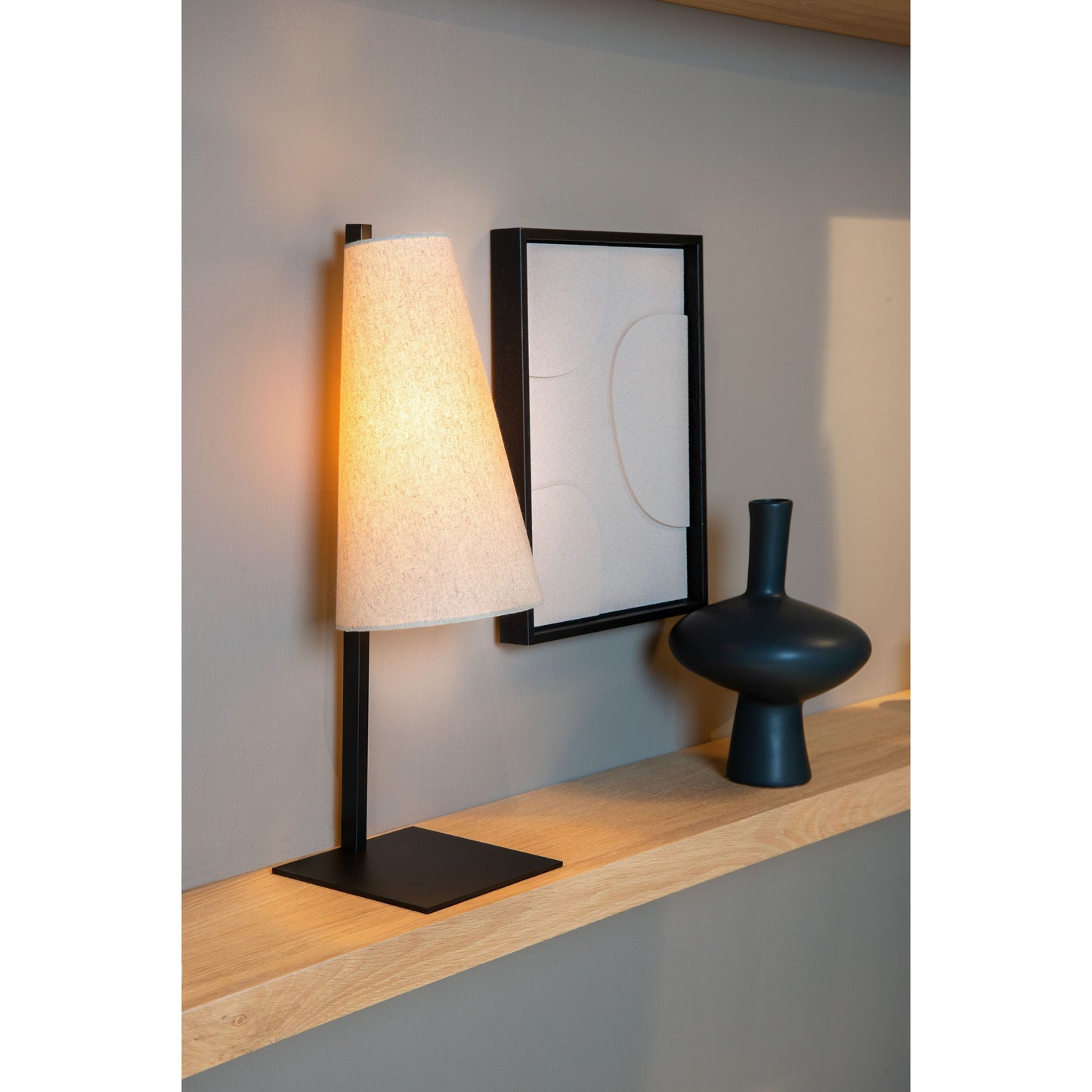 Lucide GREGORY - Table lamp - 1xE27 - Cream