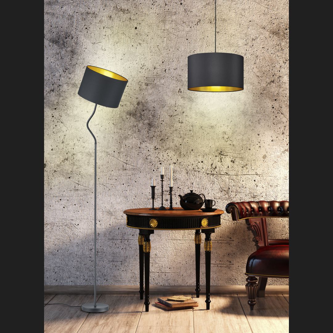 Hostel - Pendant - Black Matt - Trio