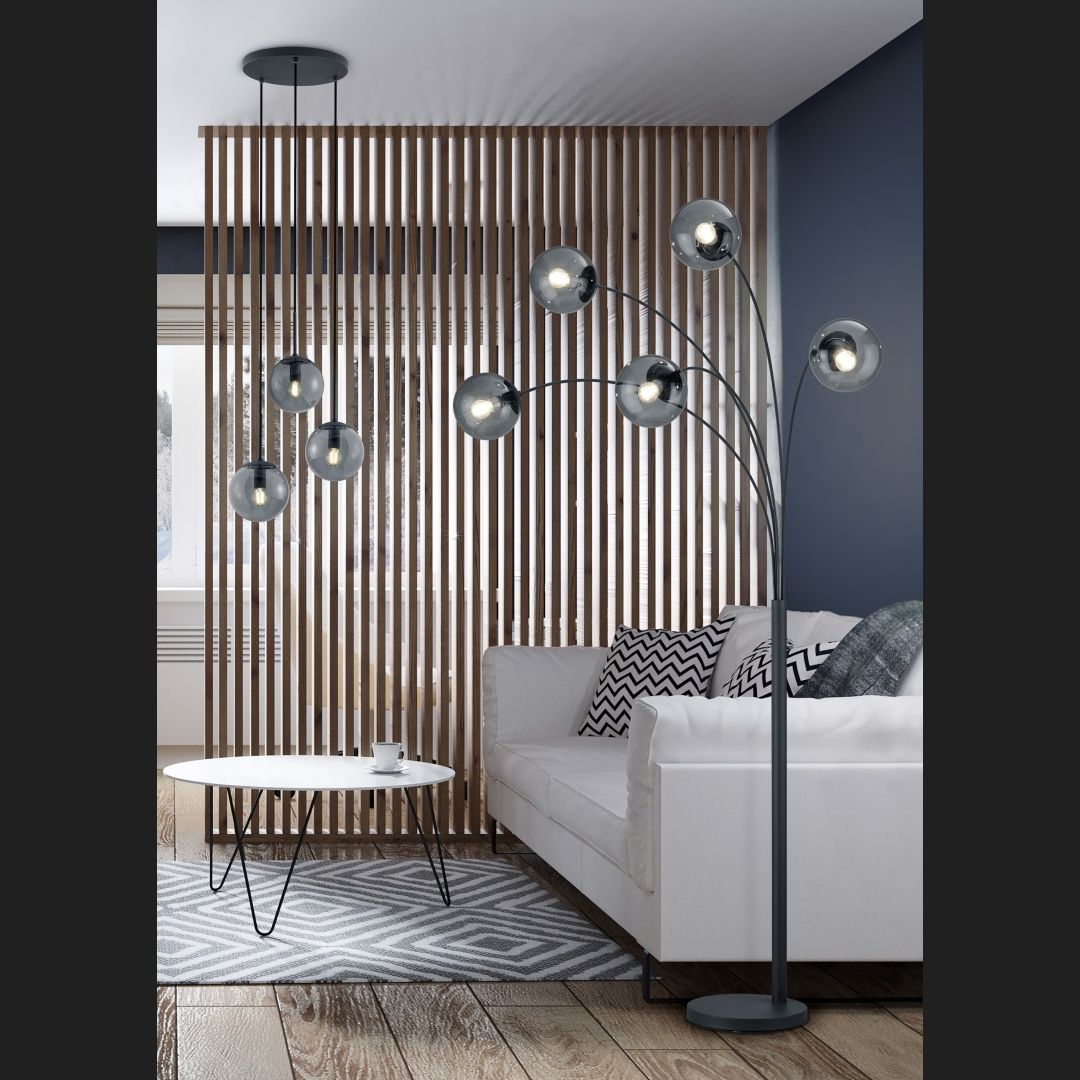 Balini - Pendant - Smoke - Trio