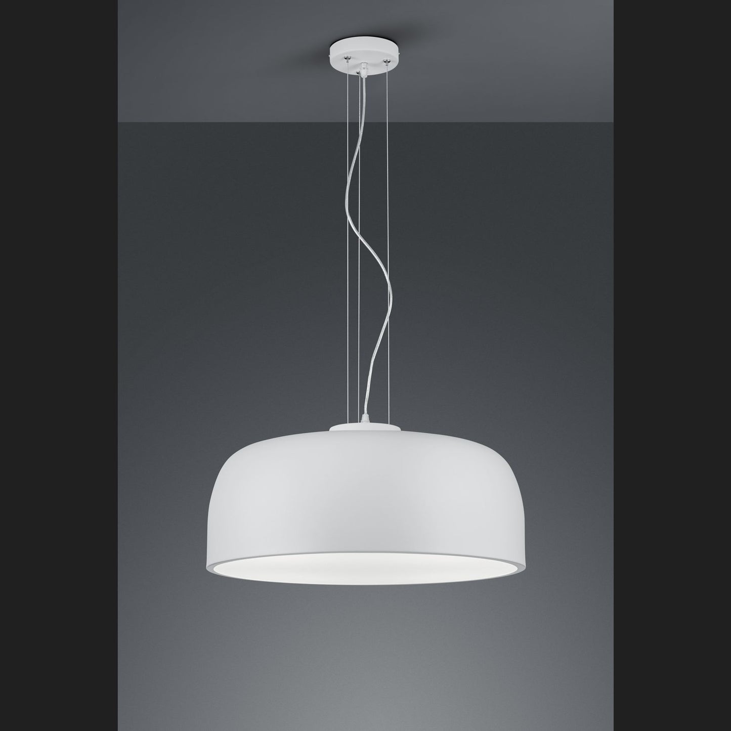 Baron - Pendant - White Matt - Trio