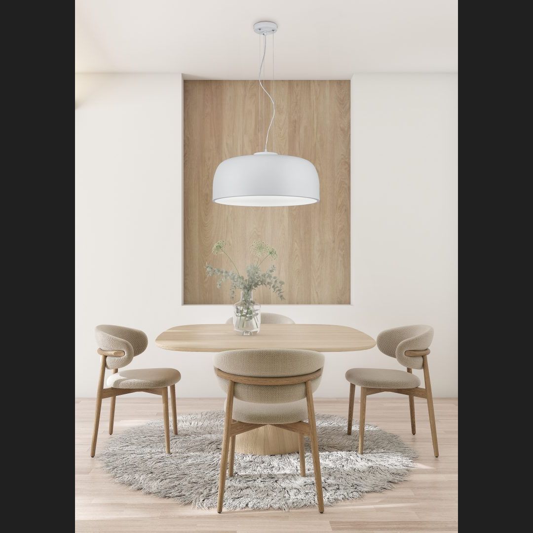 Baron - Pendant - White Matt - Trio