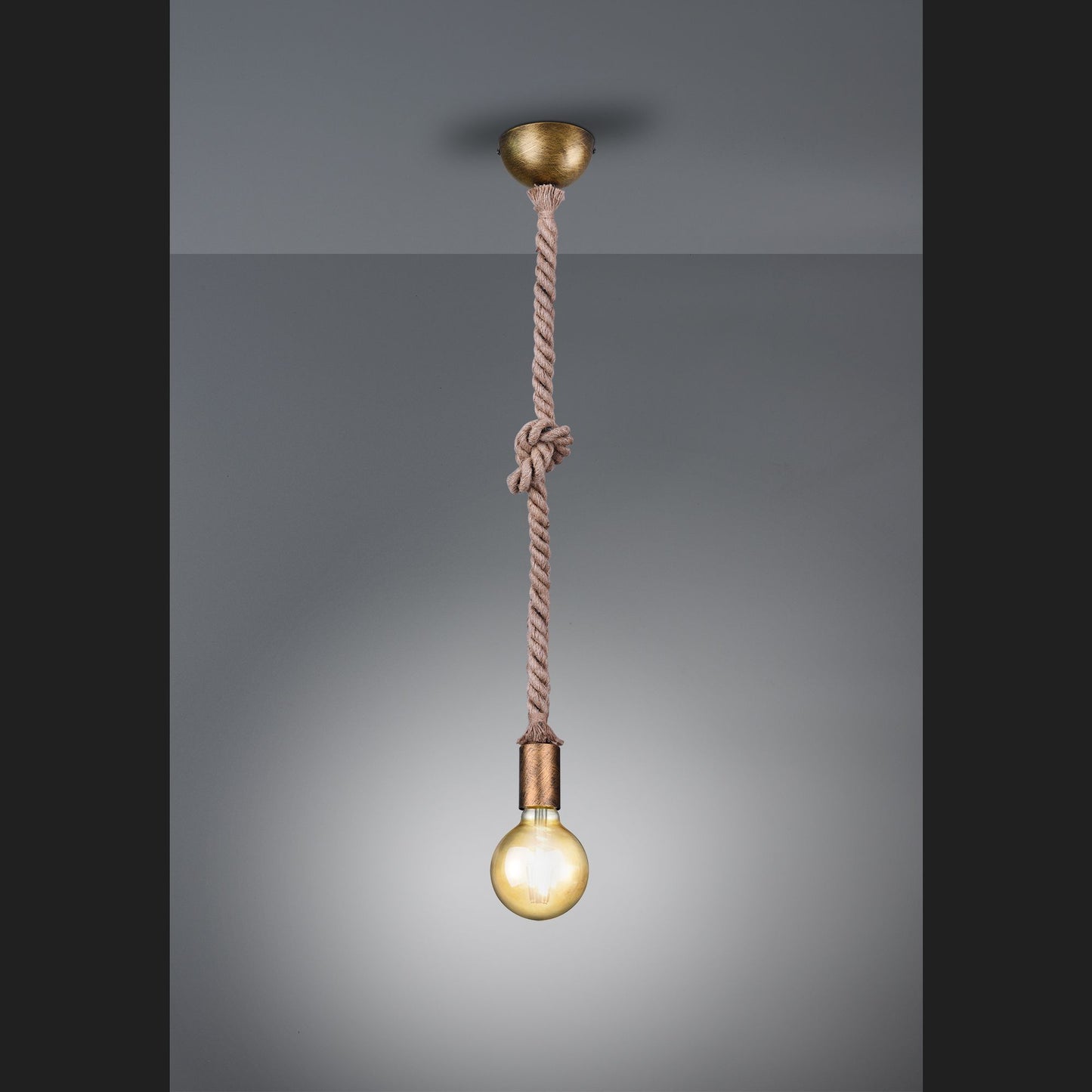 Rope - Pendant - Old Brass - Trio