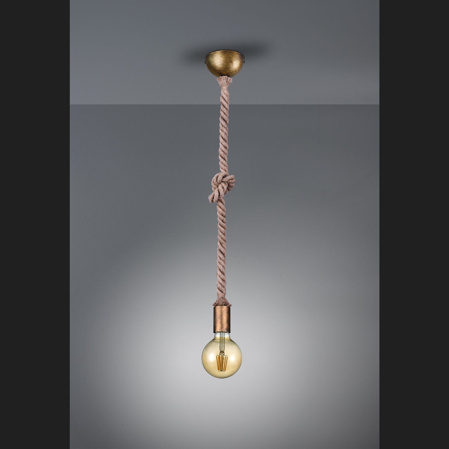Rope - Pendant - Old Brass - Trio