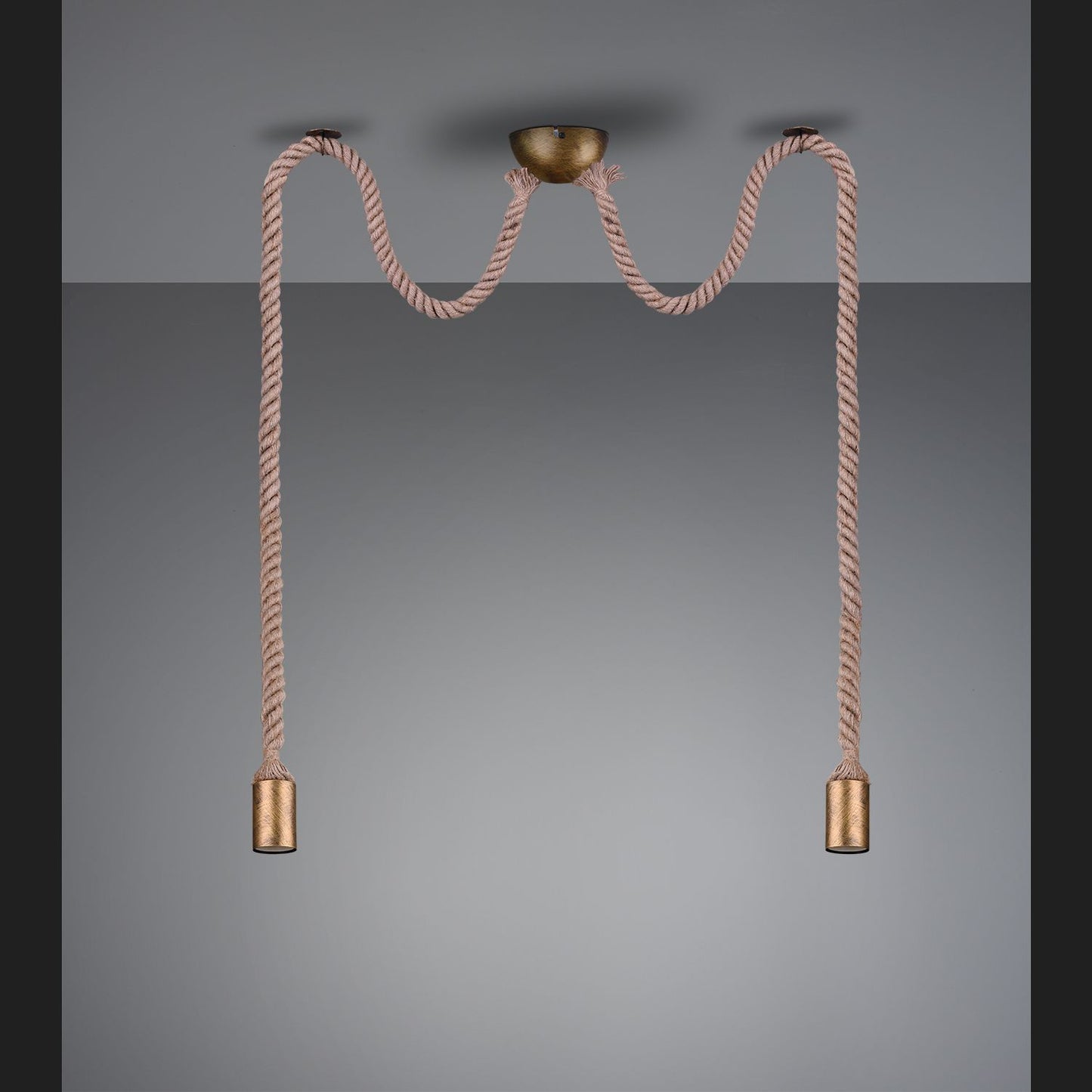 Rope - Pendant - Old Brass - Trio