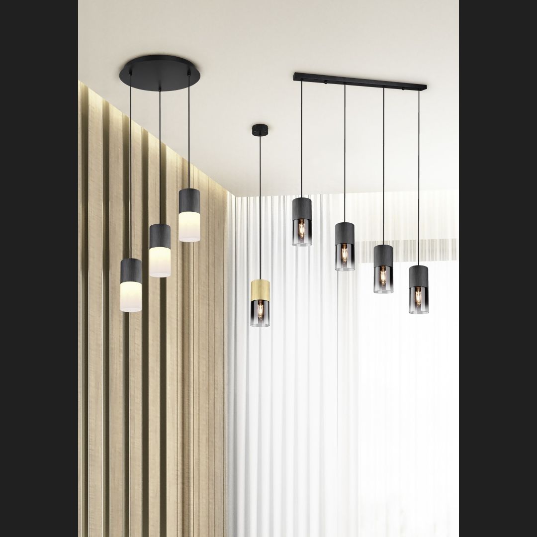 Robin - Pendant - Smoke - Trio