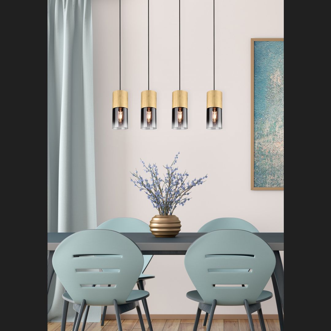 Robin - Pendant - Smoke - Trio