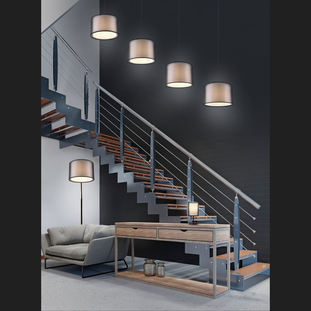 Burton - Pendant - White - Trio