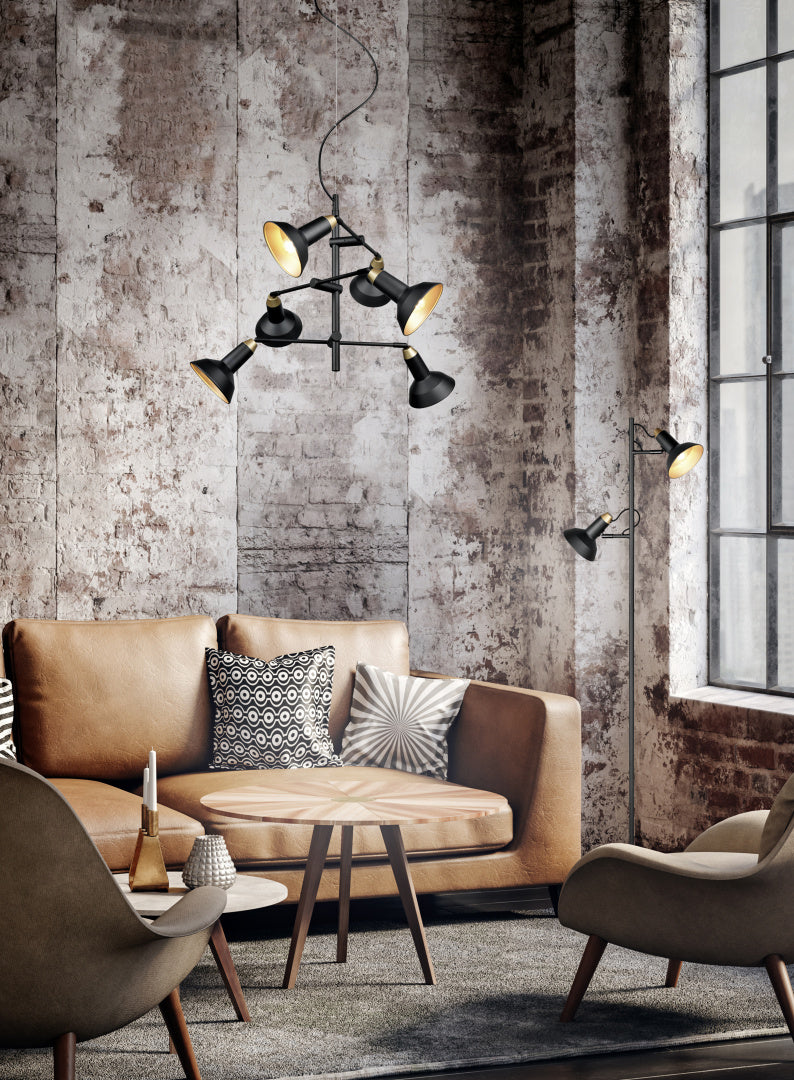 Roxie - Pendant - Black Matt - Trio