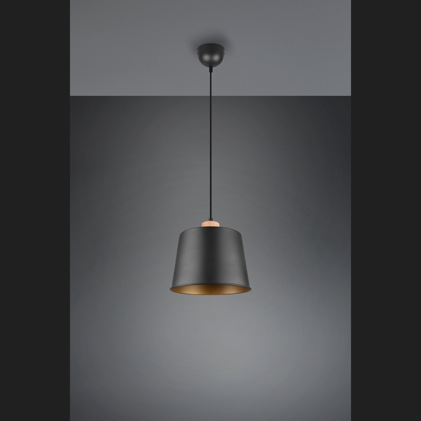 Harris - Pendant - Black Matt - Trio
