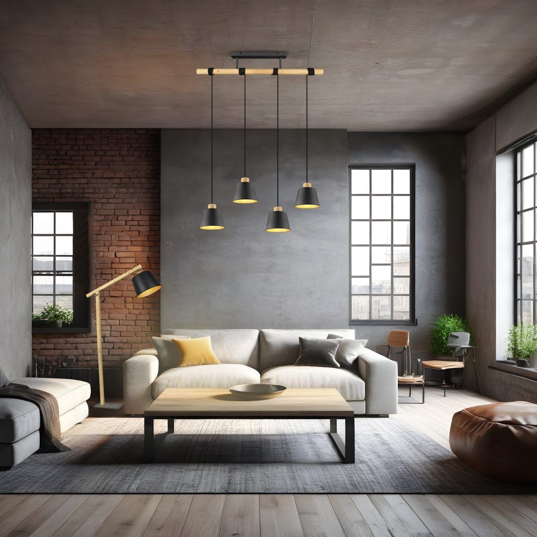 Harris - Pendant - Black Matt - Trio
