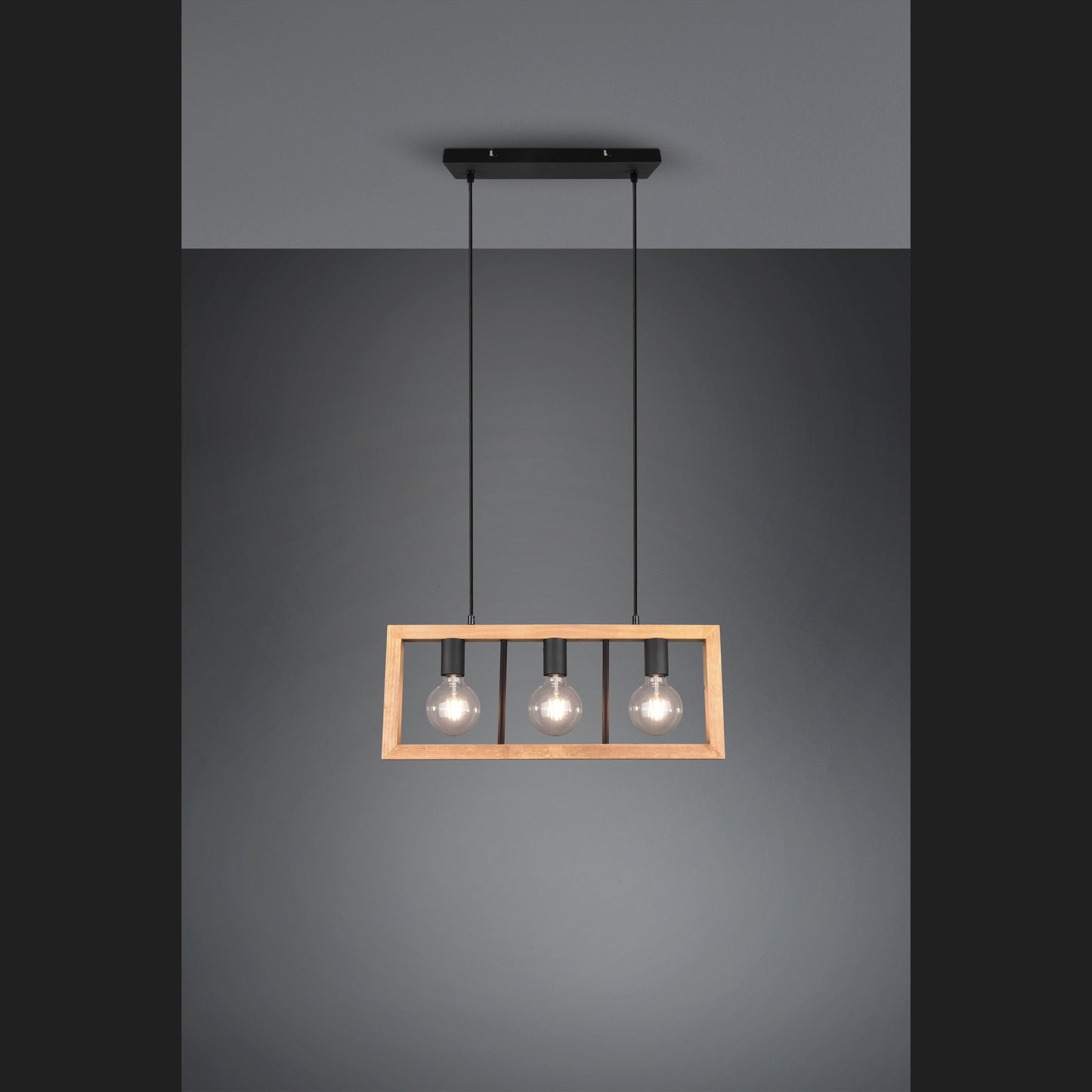 Agra - Pendant - Wood Coloured - Trio