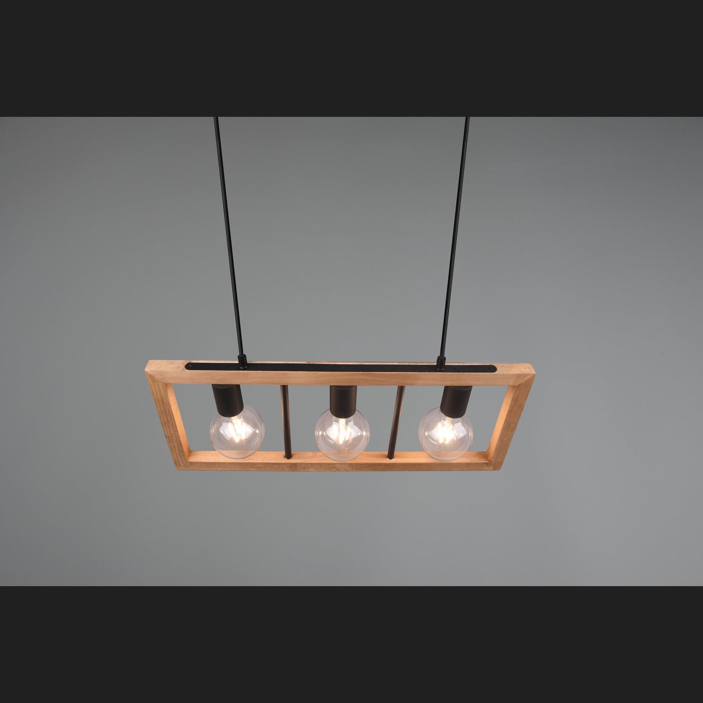 Agra - Pendant - Wood Coloured - Trio