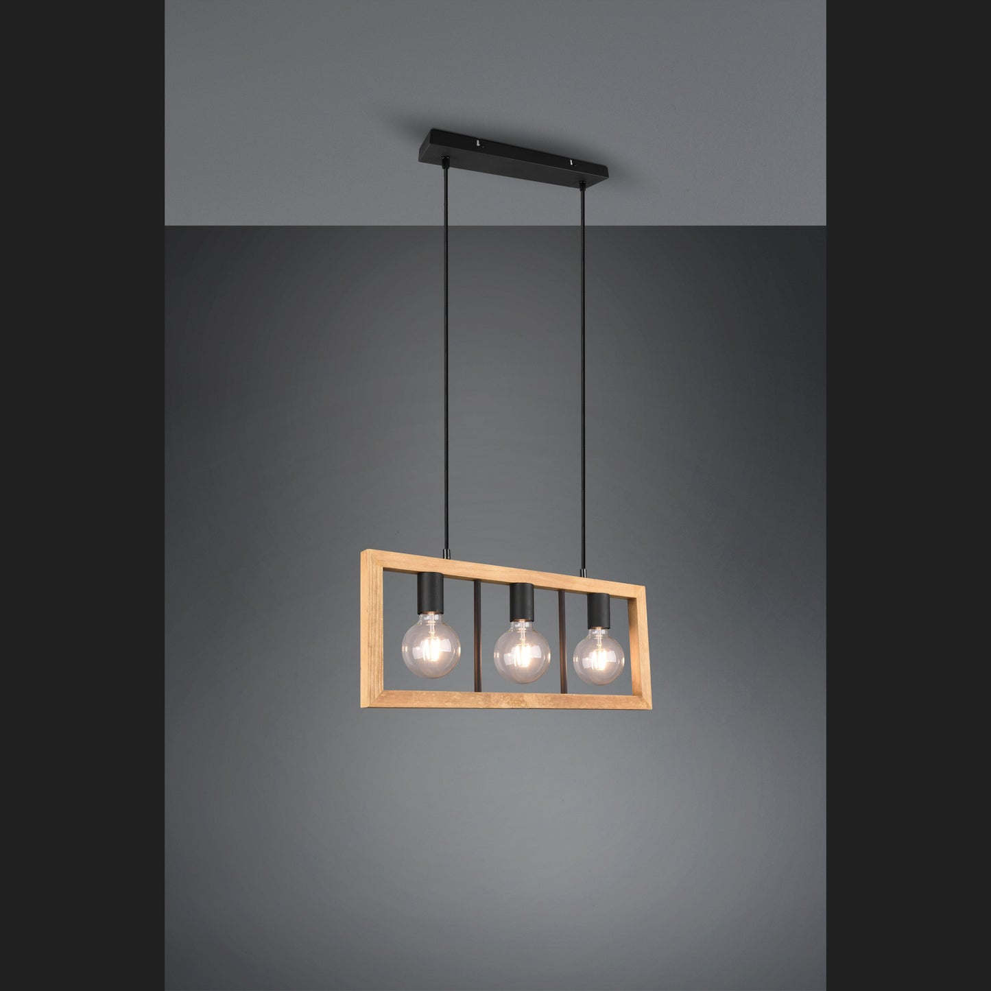 Agra - Pendant - Wood Coloured - Trio