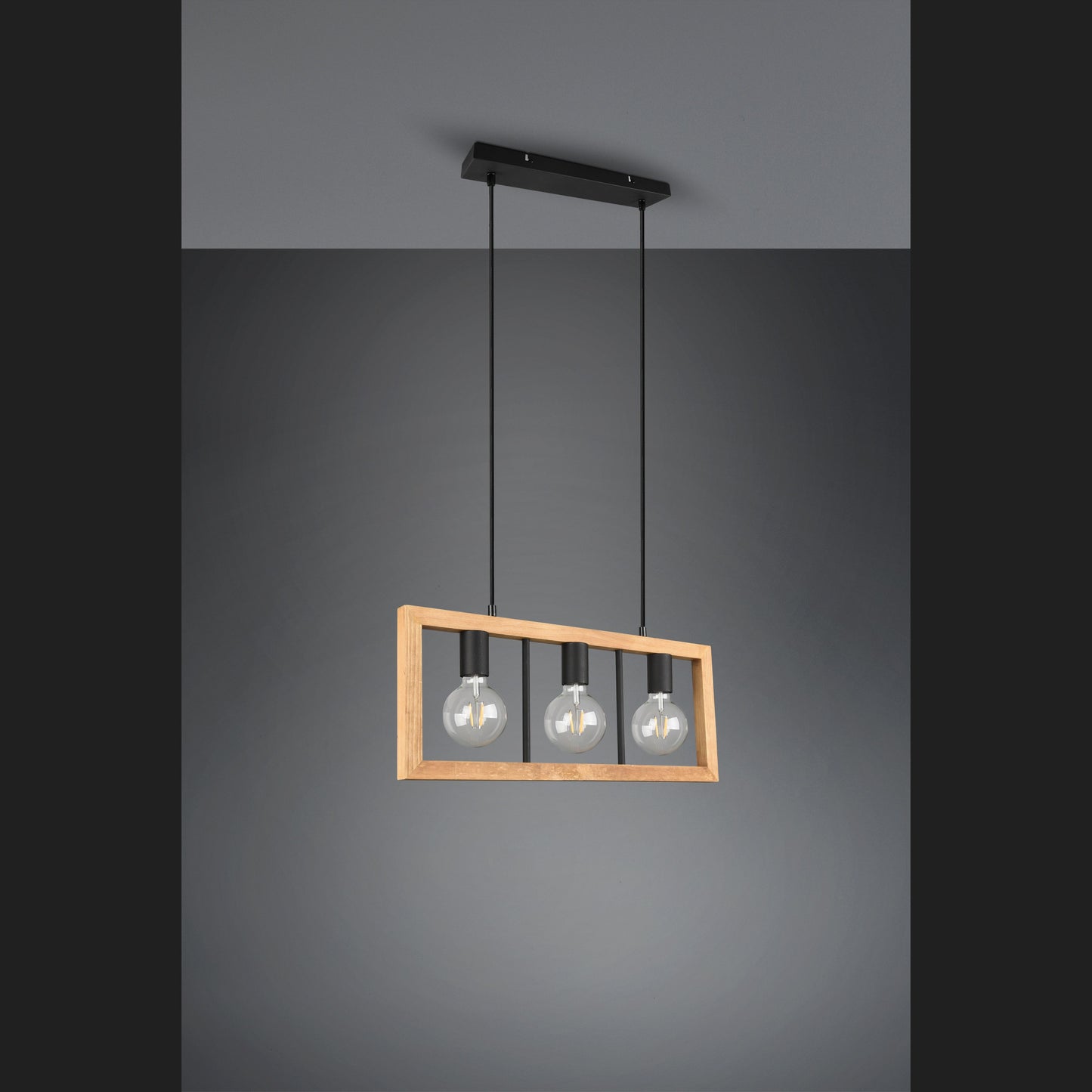 Agra - Pendant - Wood Coloured - Trio