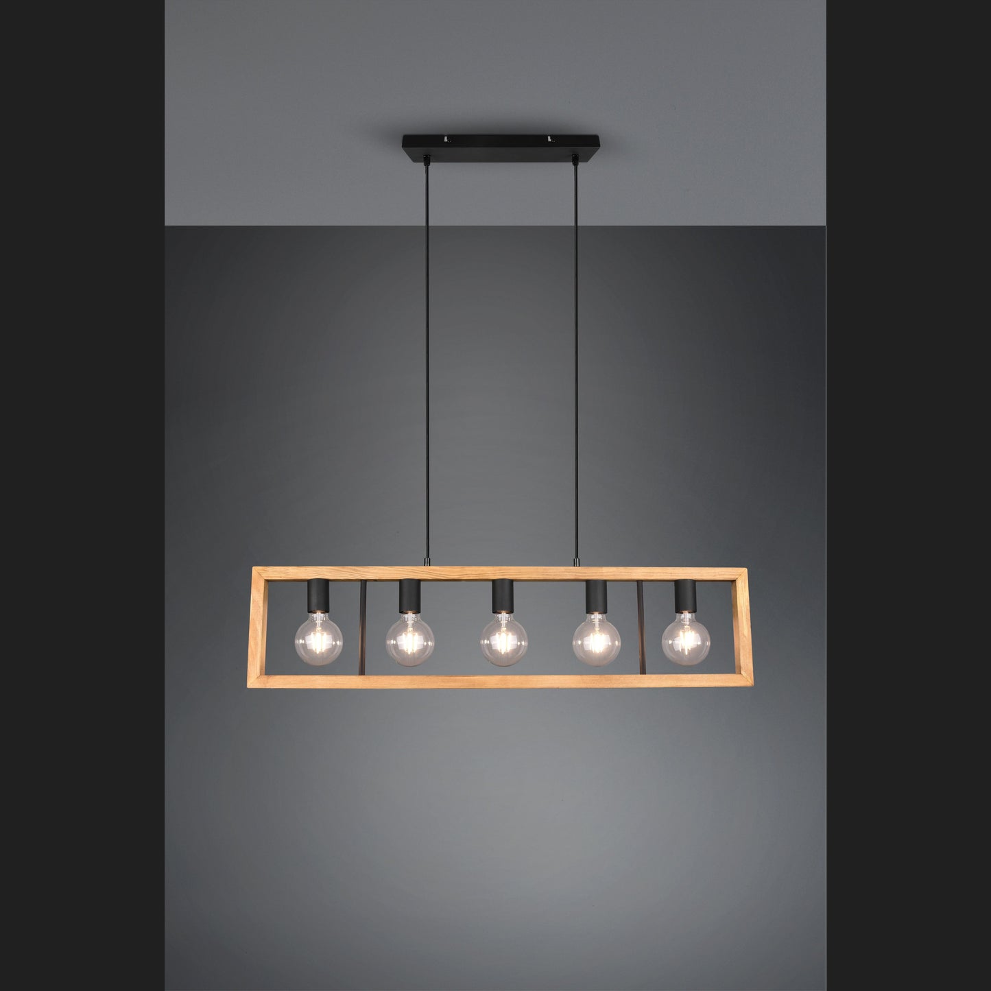 Agra - Pendant - Wood Coloured - Trio