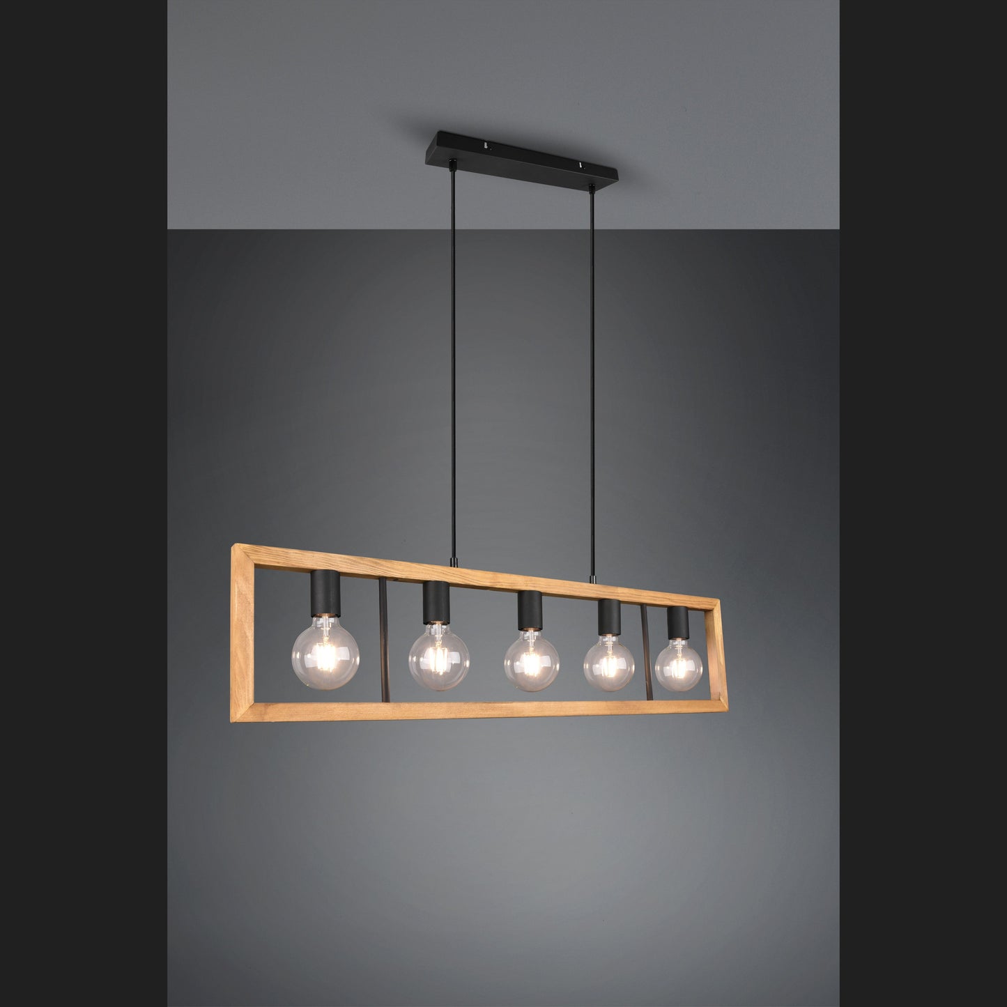 Agra - Pendant - Wood Coloured - Trio