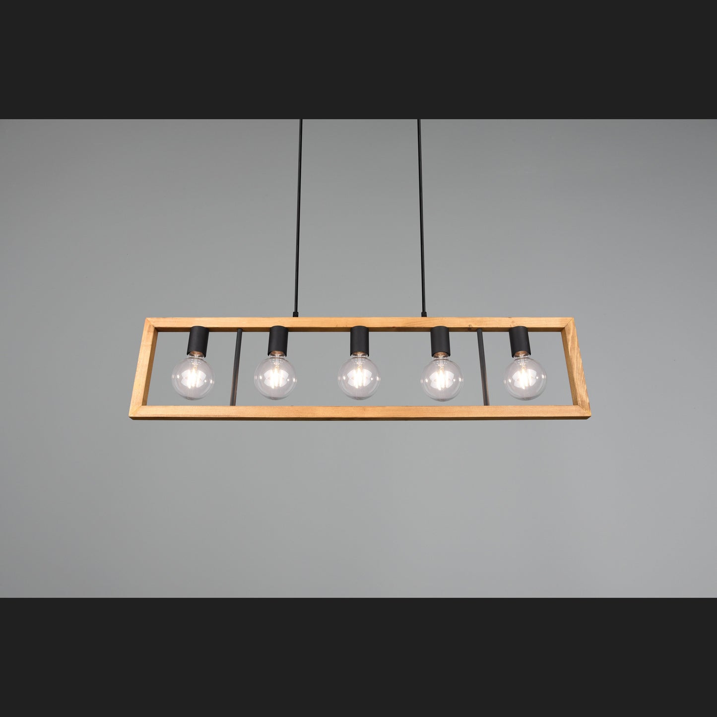 Agra - Pendant - Wood Coloured - Trio