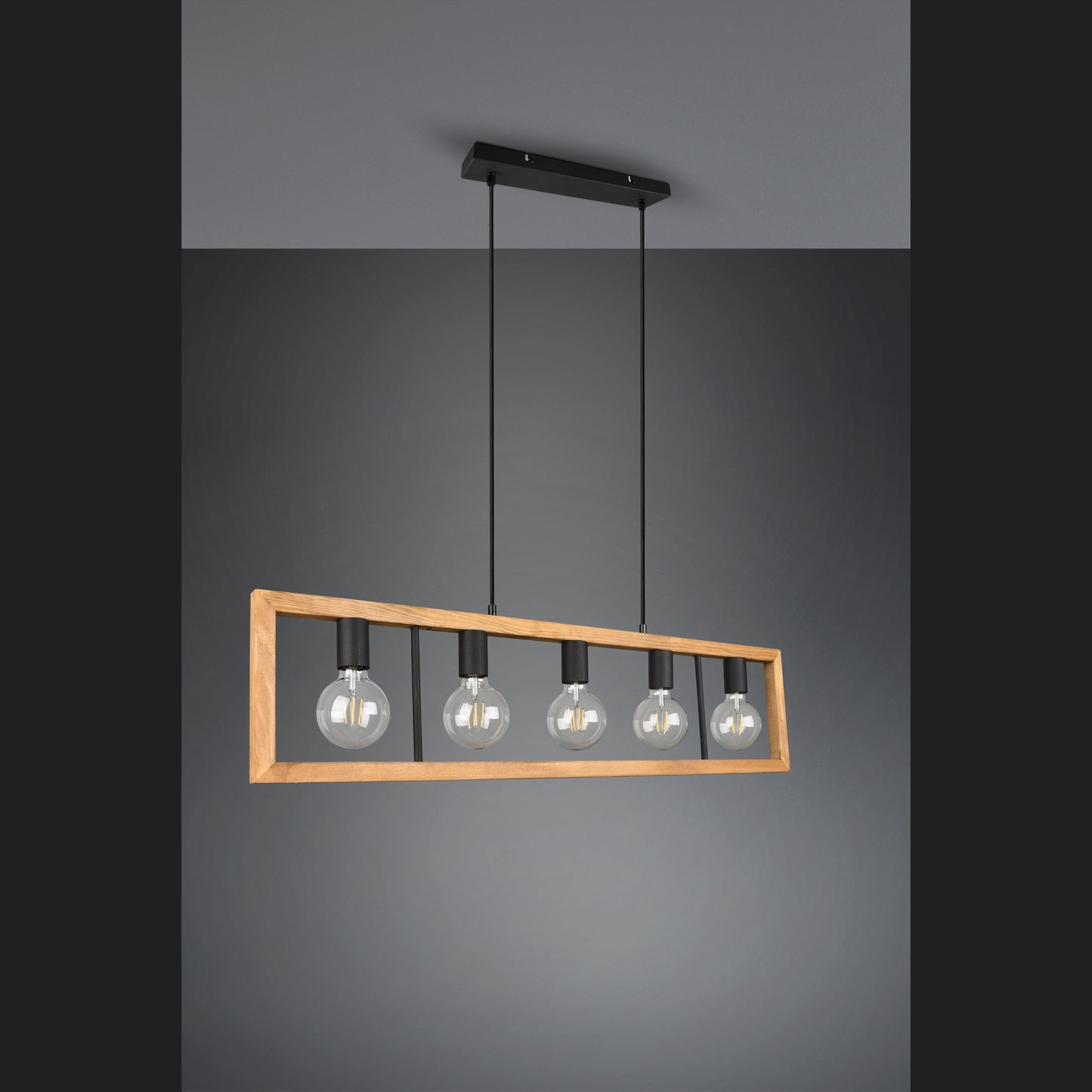 Agra - Pendant - Wood Coloured - Trio