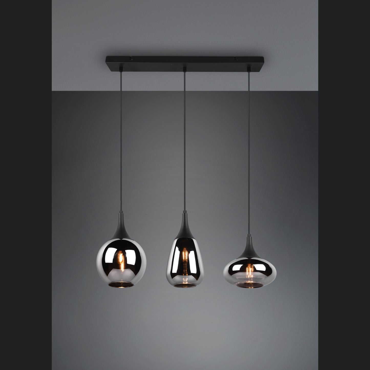 Lumina - Pendant - Chrome Plated - Trio