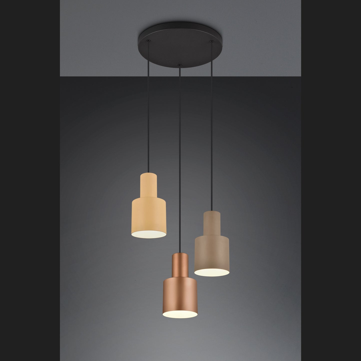 Agudo - Pendant - Coffee - Trio