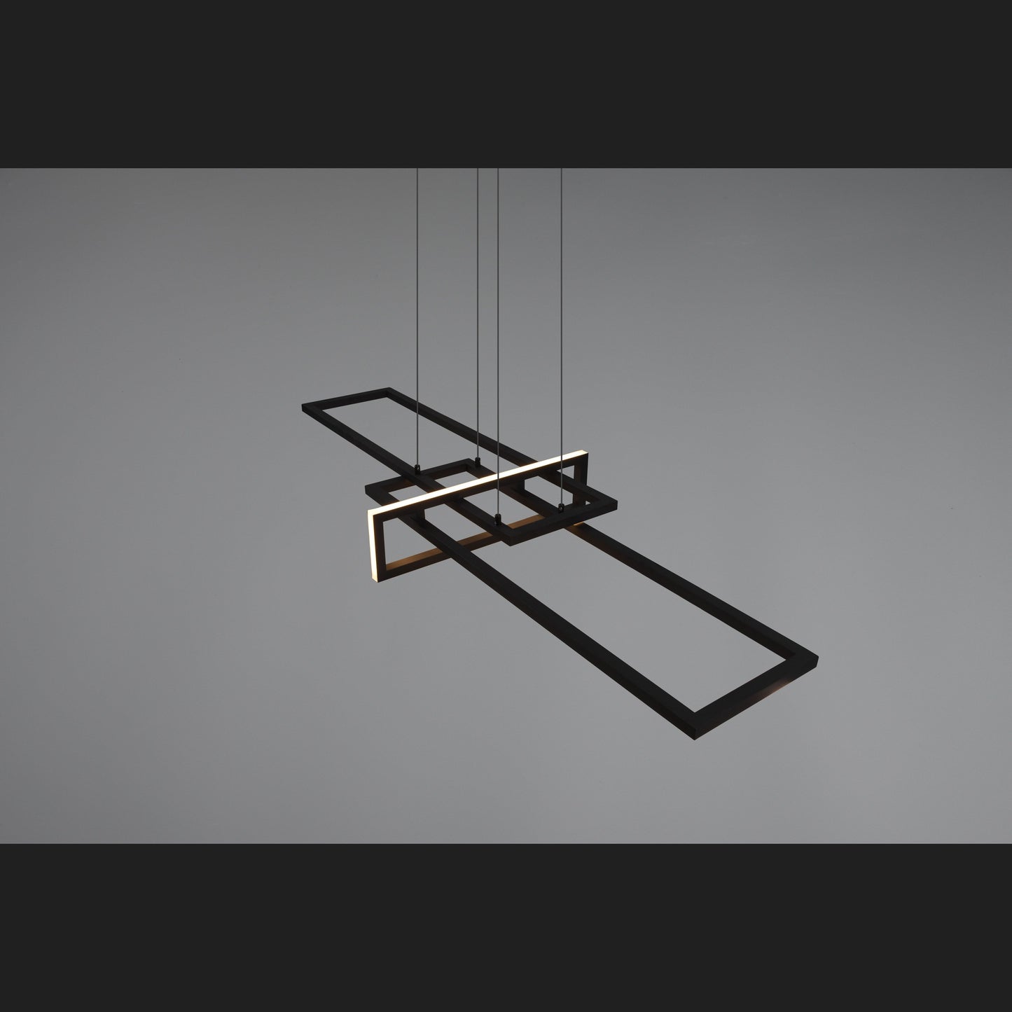Salinas - Pendant - Black Matt - Trio