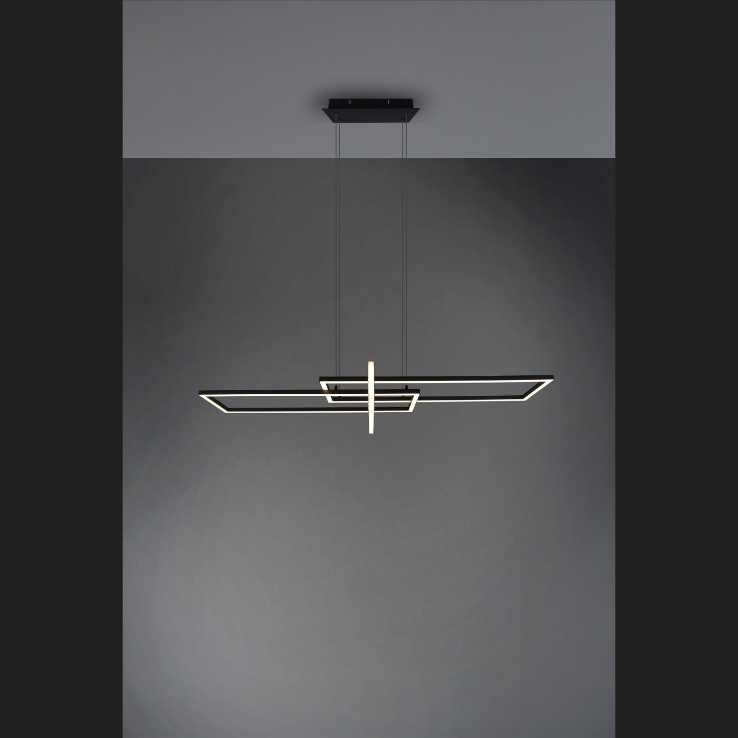 Salinas - Pendant - Black Matt - Trio