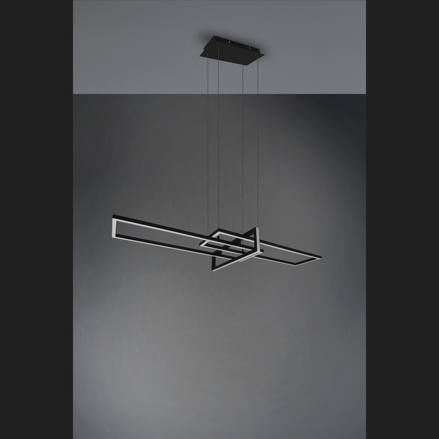 Salinas - Pendant - Black Matt - Trio