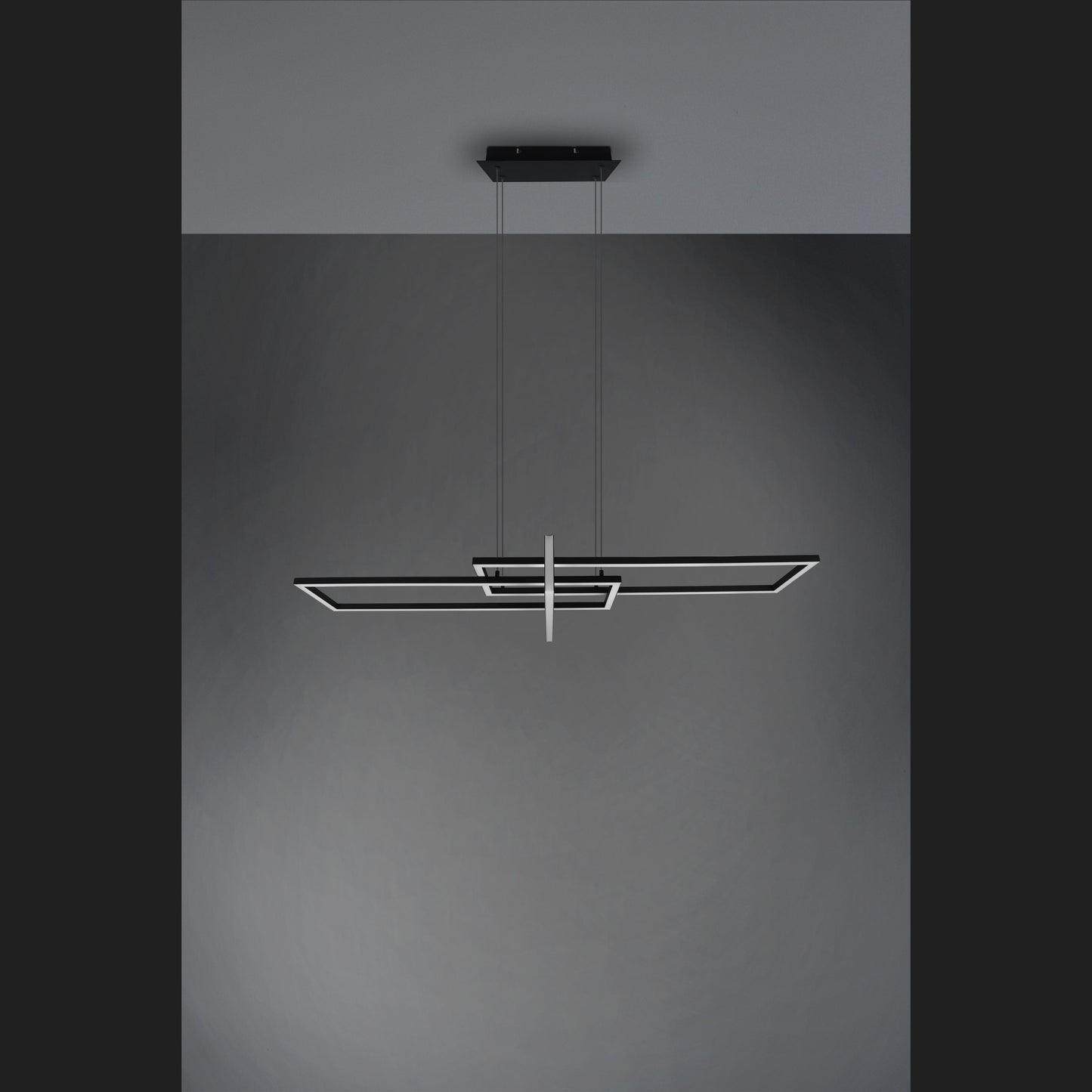 Salinas - Pendant - Black Matt - Trio