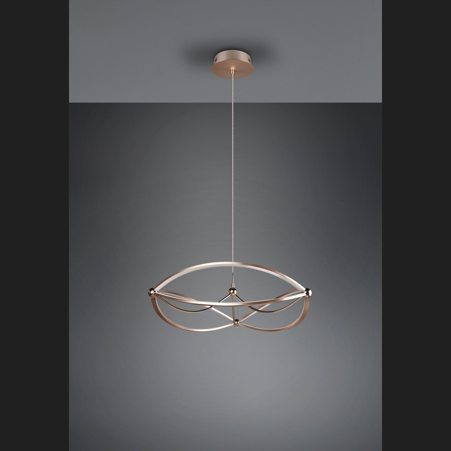 Charivari - Pendant - Brass Matt - Trio