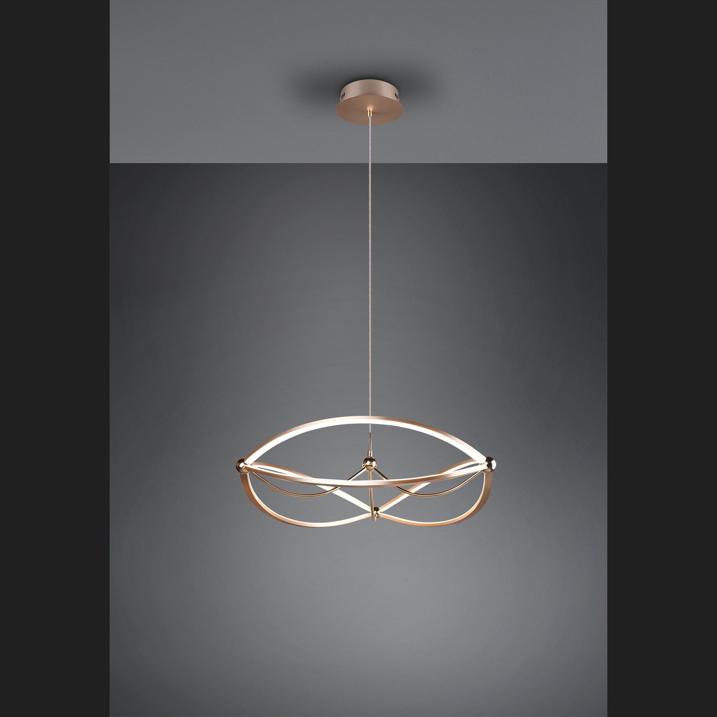 Charivari - Pendant - Brass Matt - Trio
