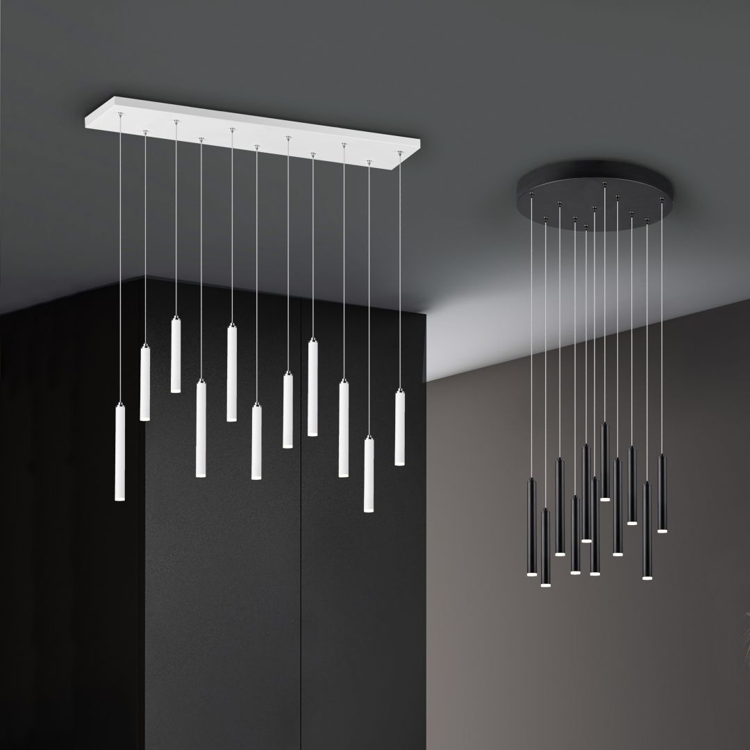 Tubular - Pendant - White Matt - Trio