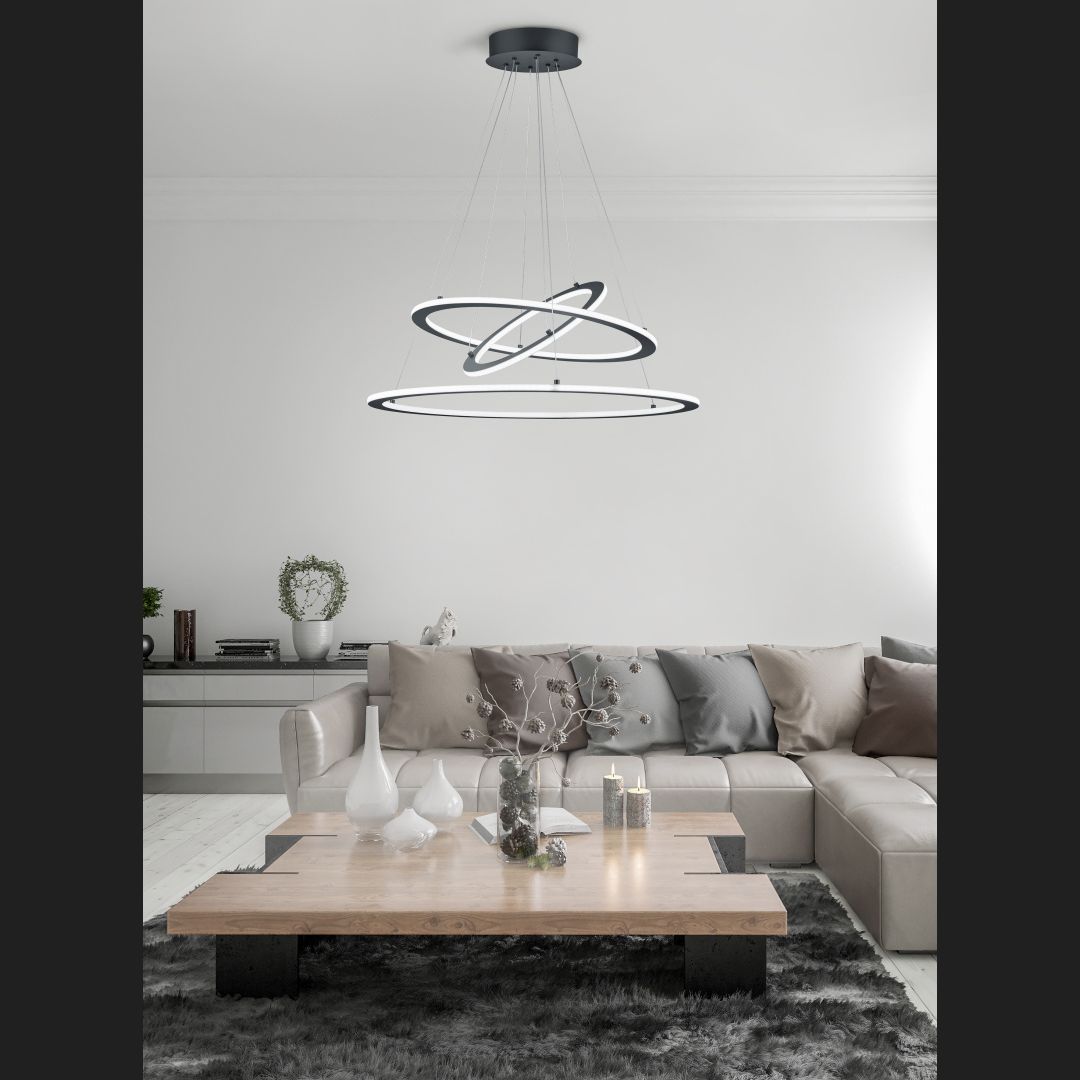 Durban - Pendant - Anthracite - Trio