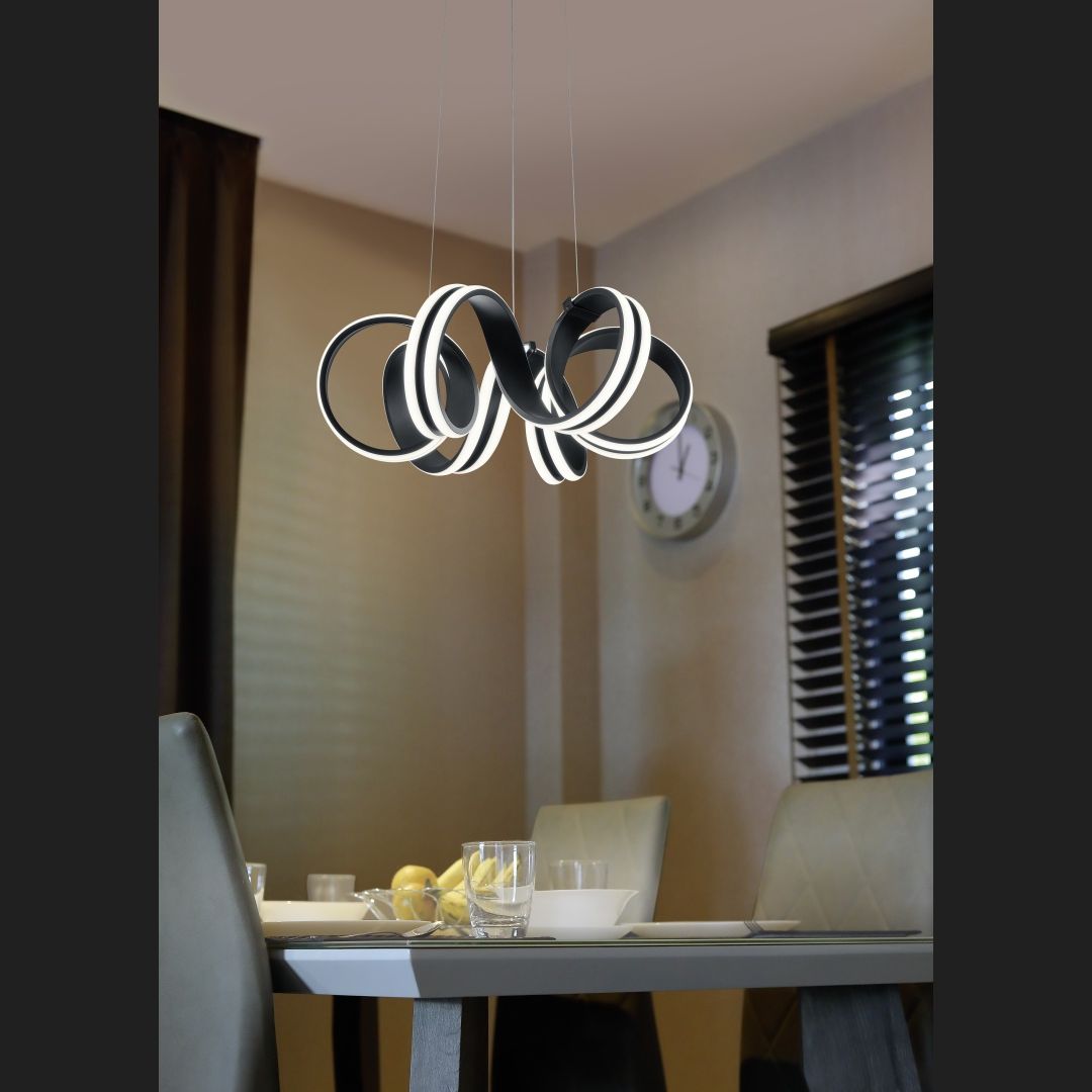 Carrera - Pendant - Black Matt - Trio