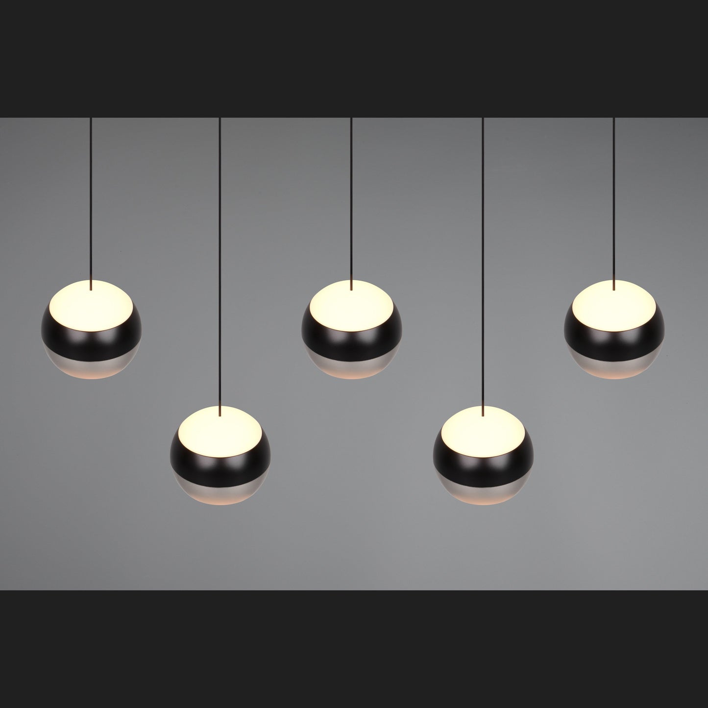 Orbit - Pendant - Matt Black & Satin Nickel - TRIO Select