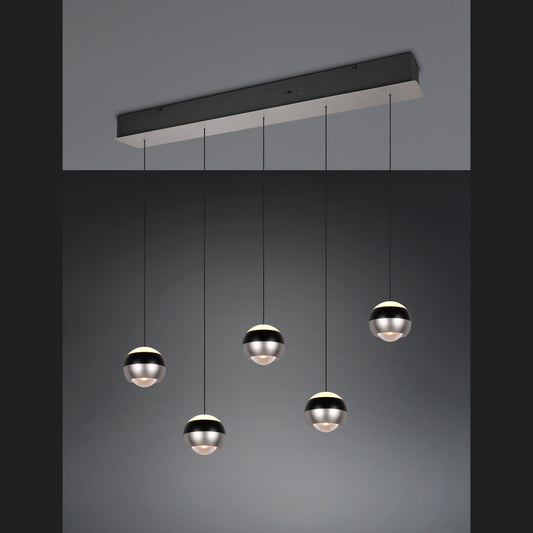 Orbit  - Pendant - Matt Black & Satin Nickel - TRIO Select