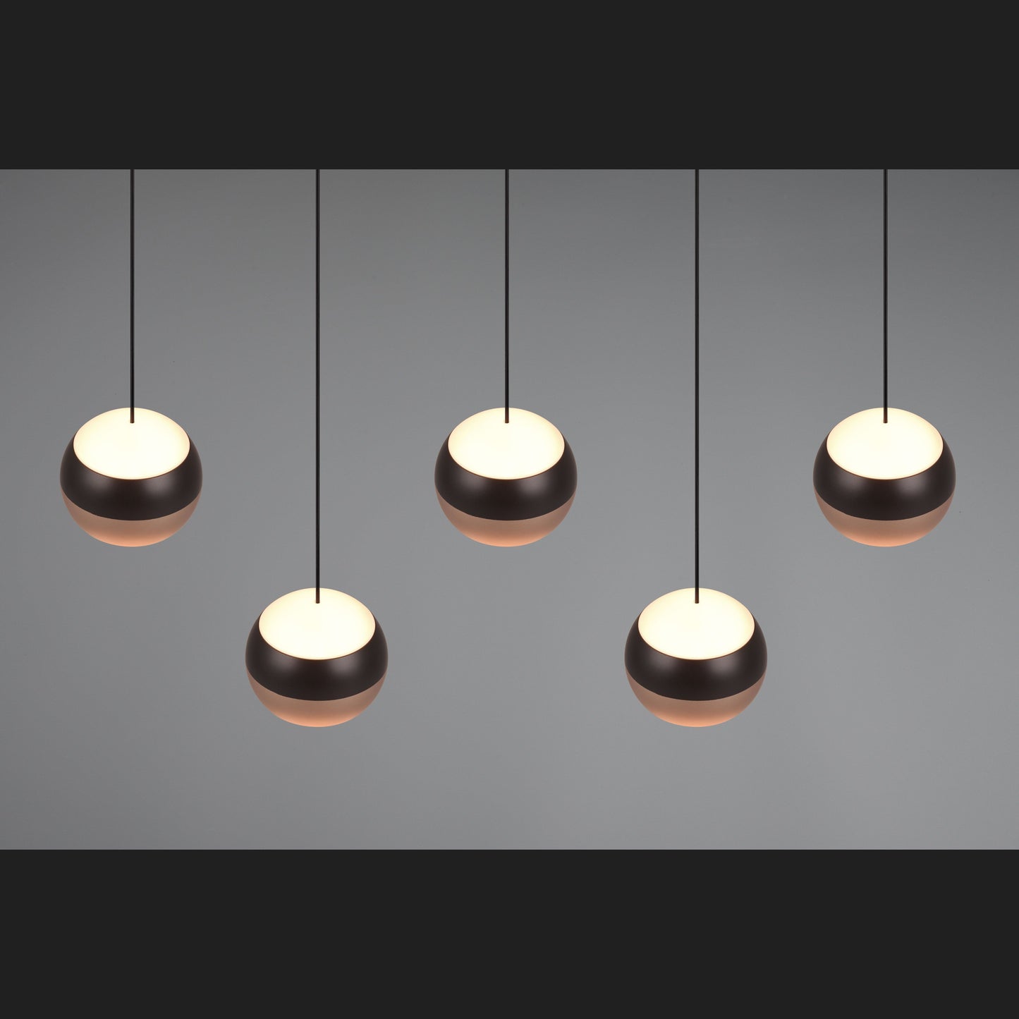 Orbit - Pendant - Matt Black & Coffee - TRIO Select