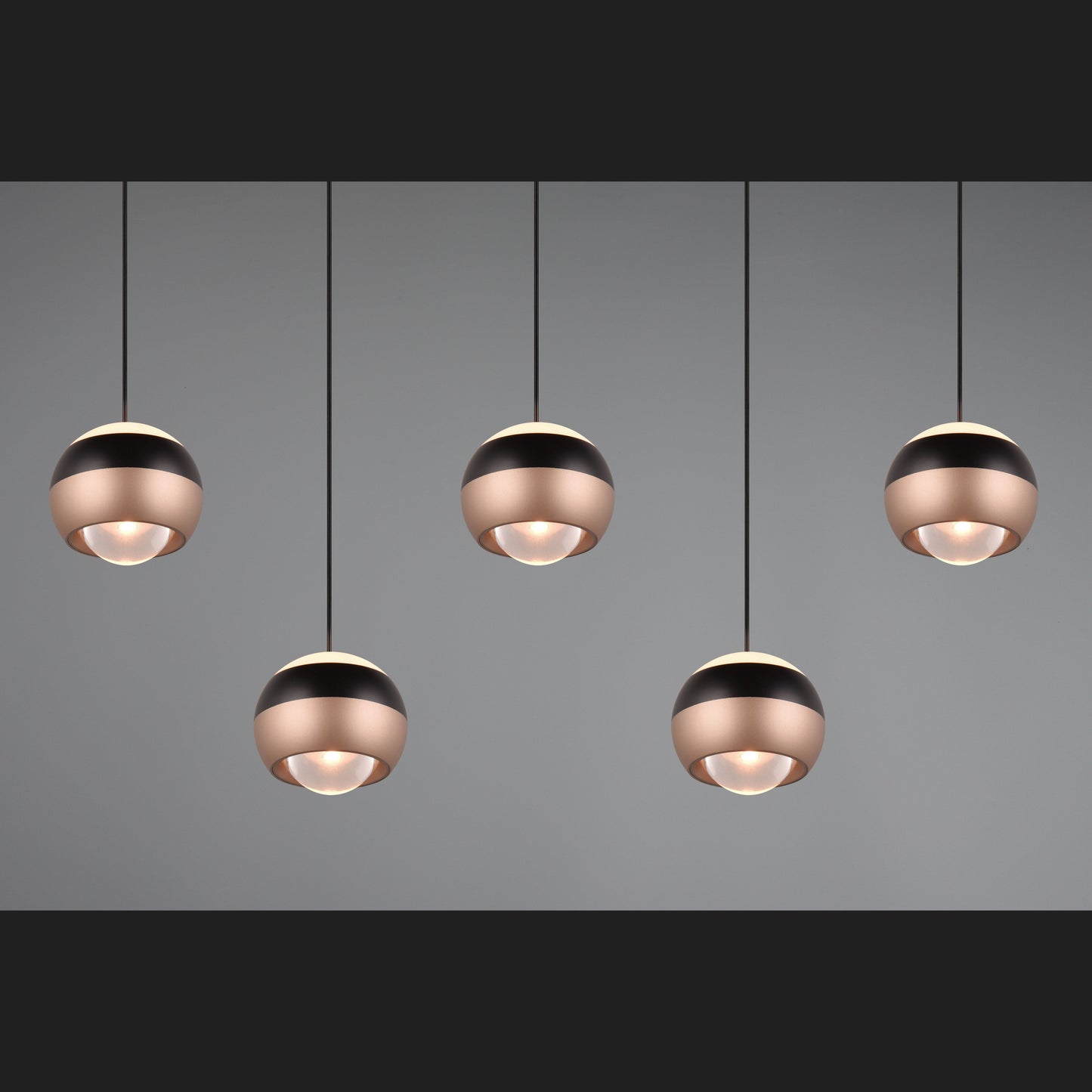 Orbit - Pendant - Matt Black & Coffee - TRIO Select