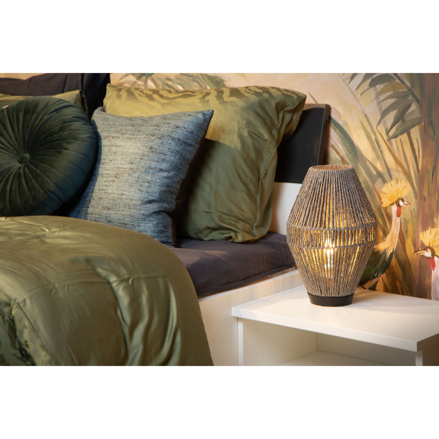 Lucide CORDULLE - Table lamp - 1xE27 - Grey