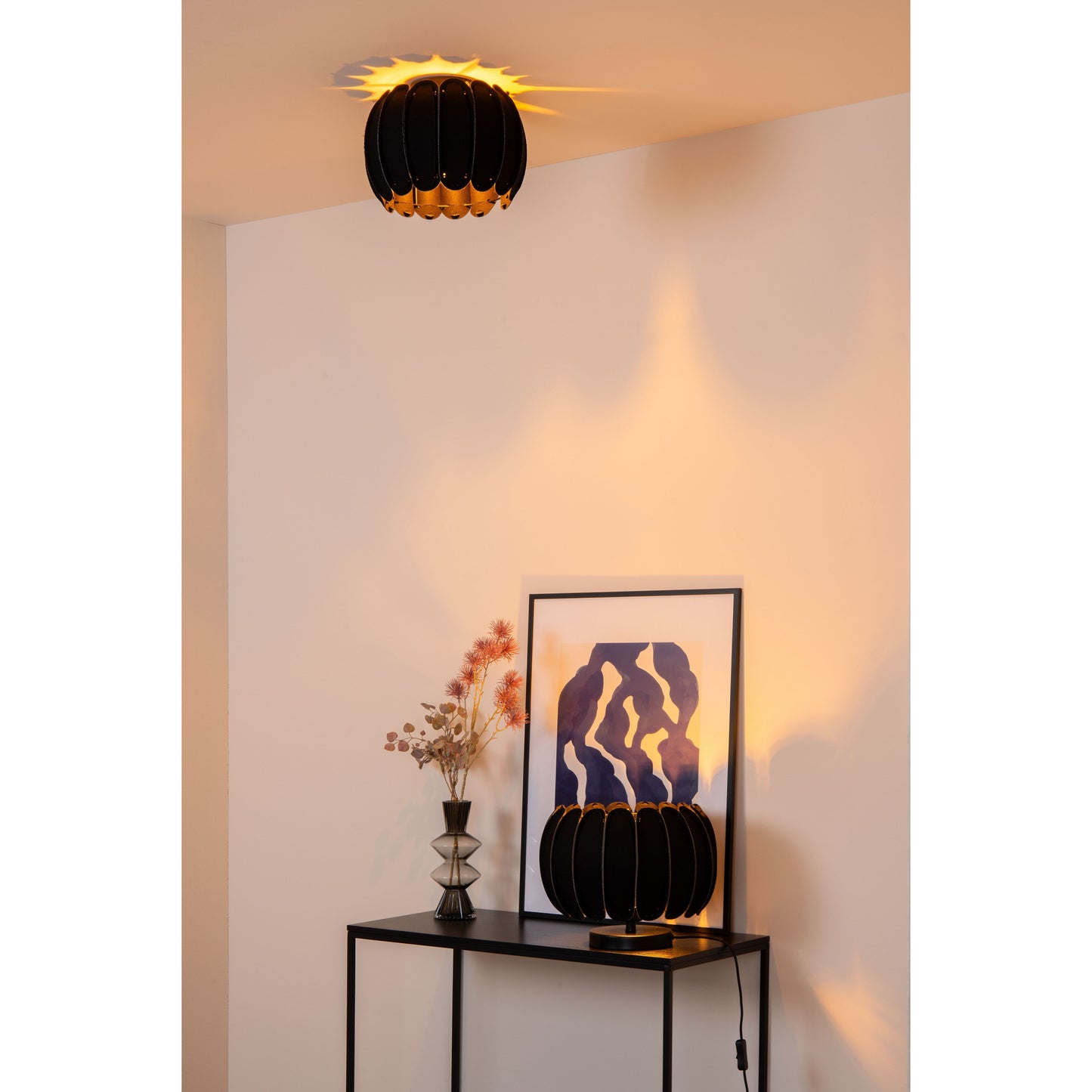 Lucide SPENCER - Table lamp - Ø 30 cm - 1xE27 - Black