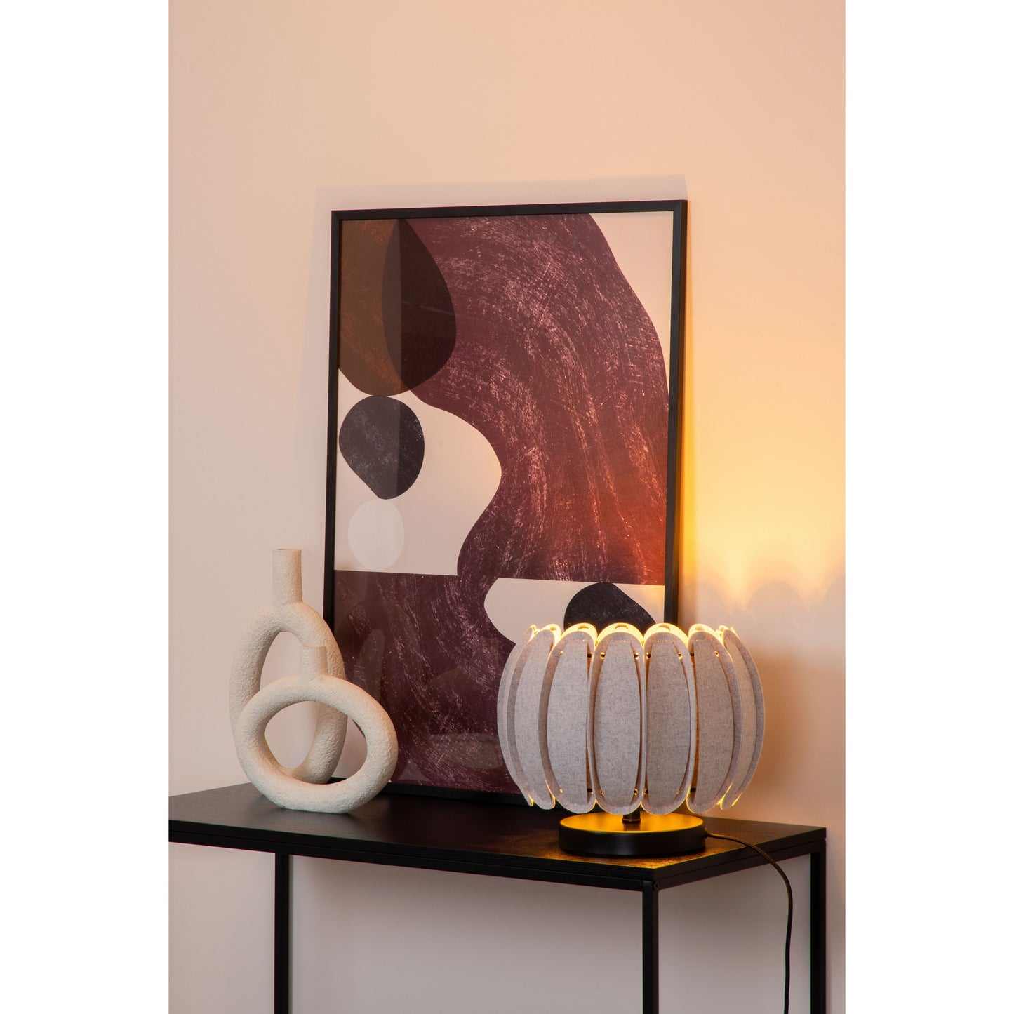Lucide SPENCER - Table lamp - Ø 30 cm - 1xE27 - Grey