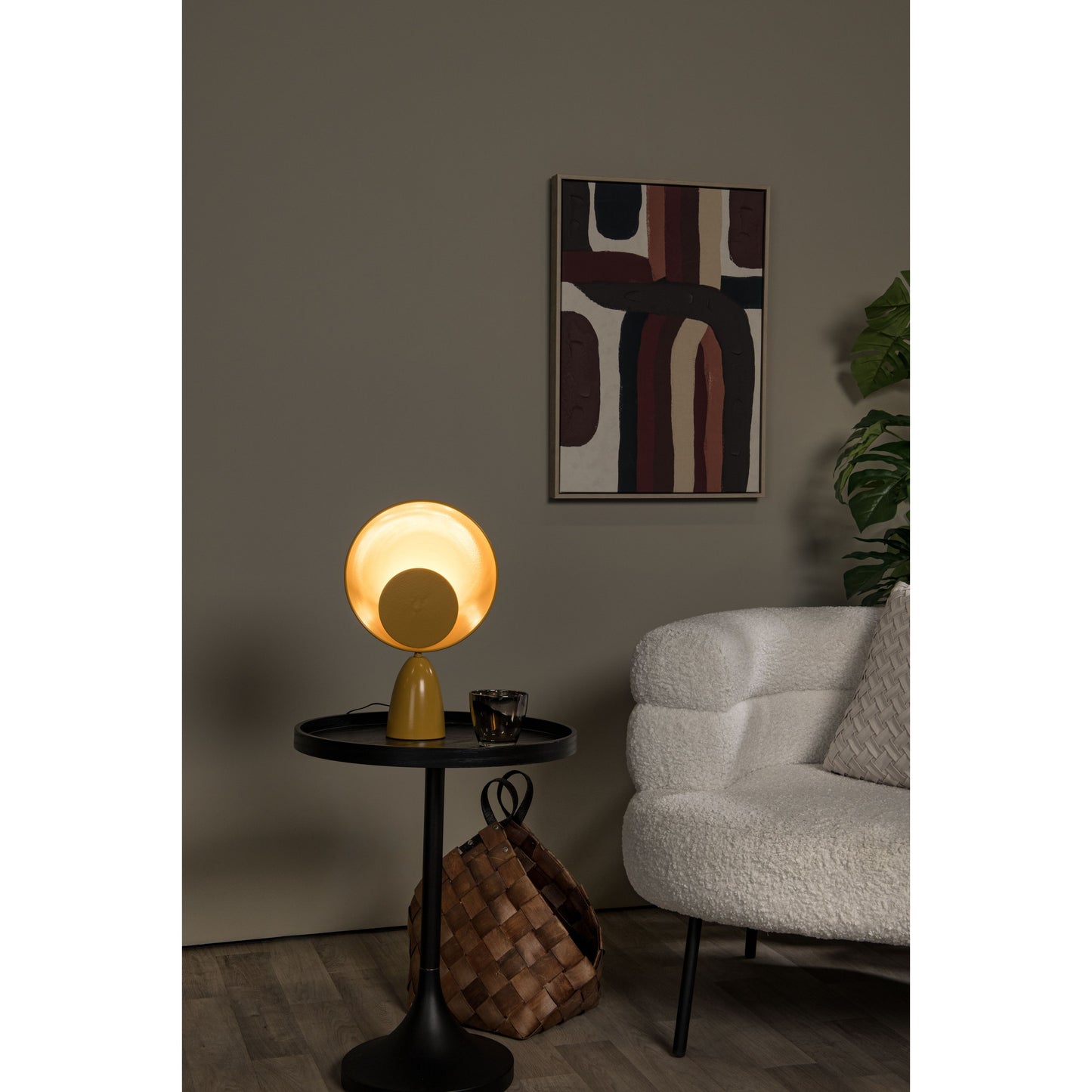 Lucide CASTAMAR - Table lamp - LED - 1x3W 3000K - Ocher Yellow