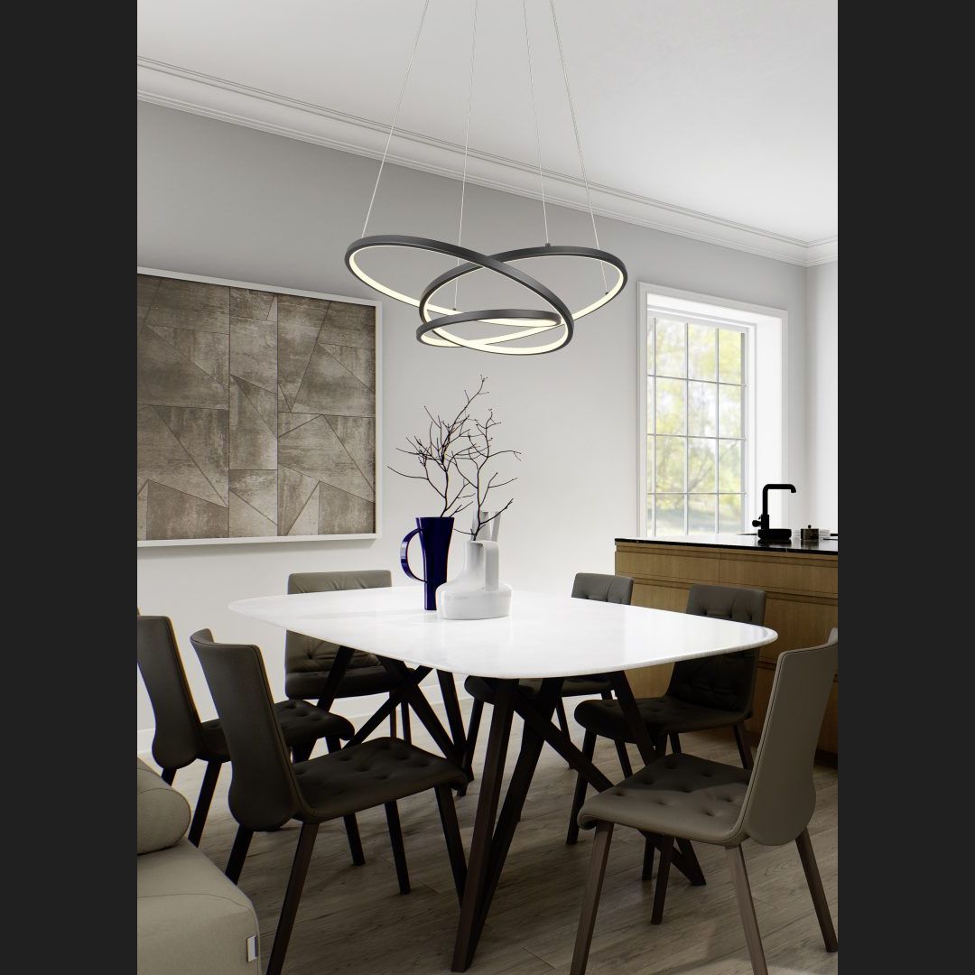 Darvin - Pendant - Black Matt - Trio - 349119132