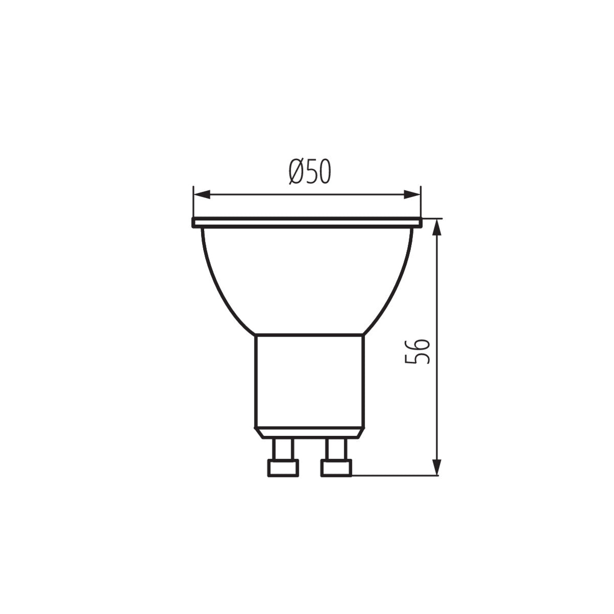 LED light source K LED GU10 6W