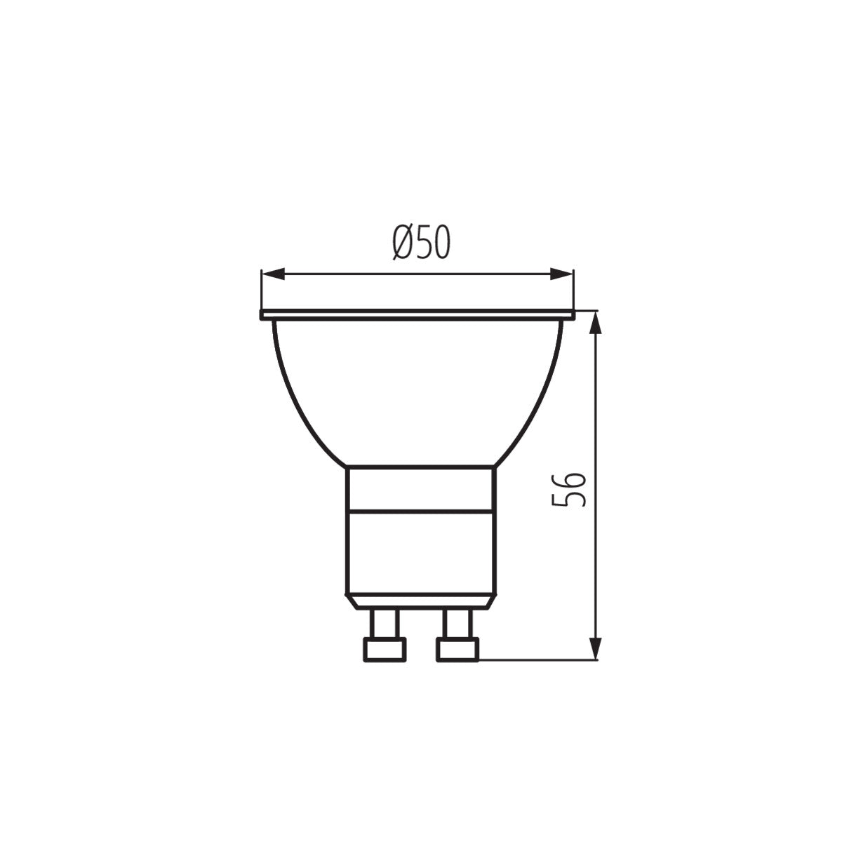 LED light source K LED GU10 6W