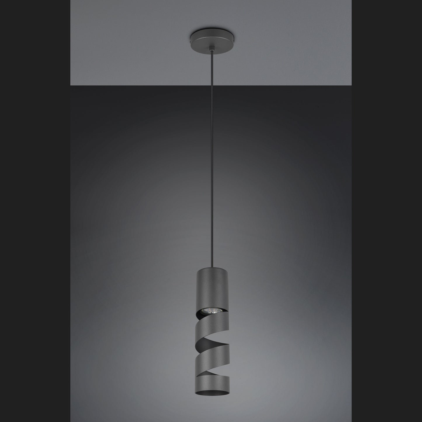 Stream - Pendant - Black Matt - Trio - 364000132