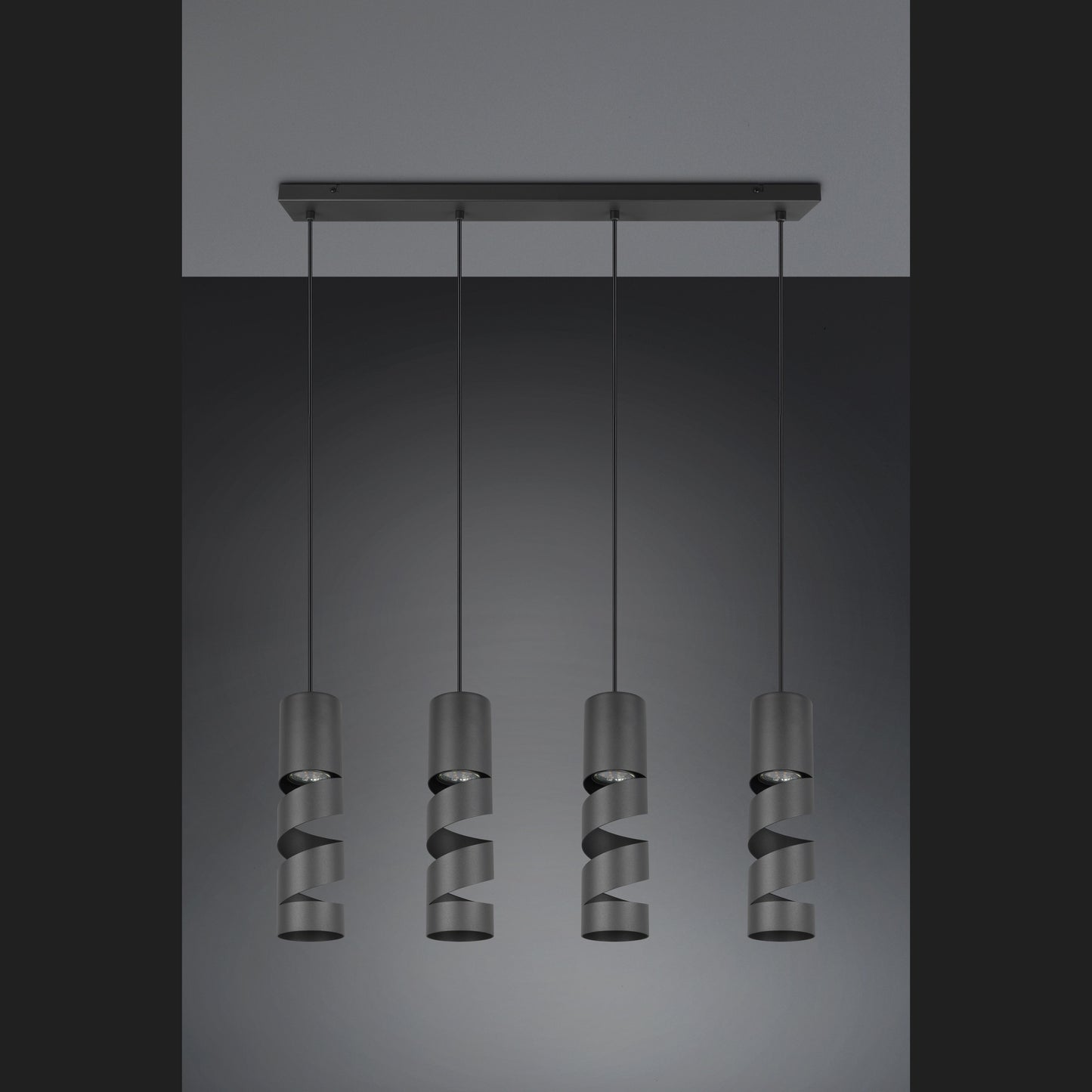 Stream - Pendant - Black Matt - Trio - 364000432