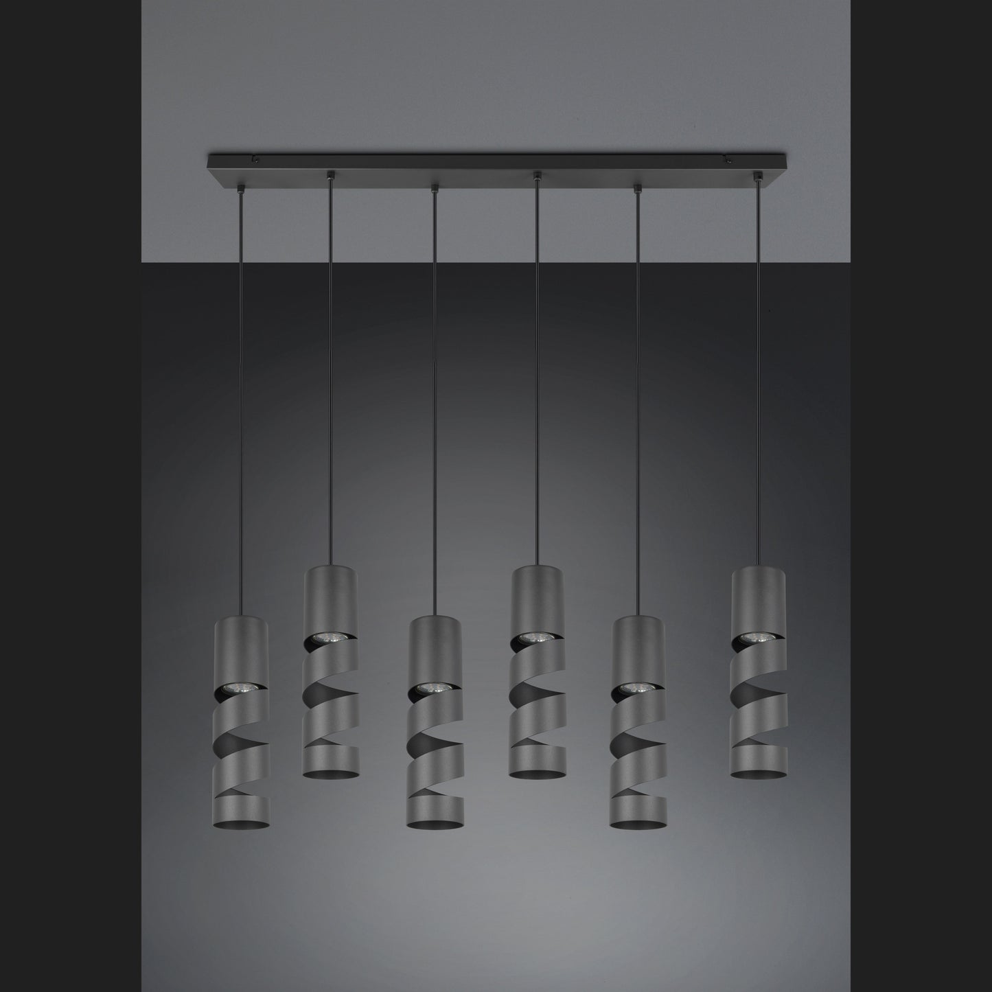 Stream - Pendant - Black Matt - Trio - 364000632