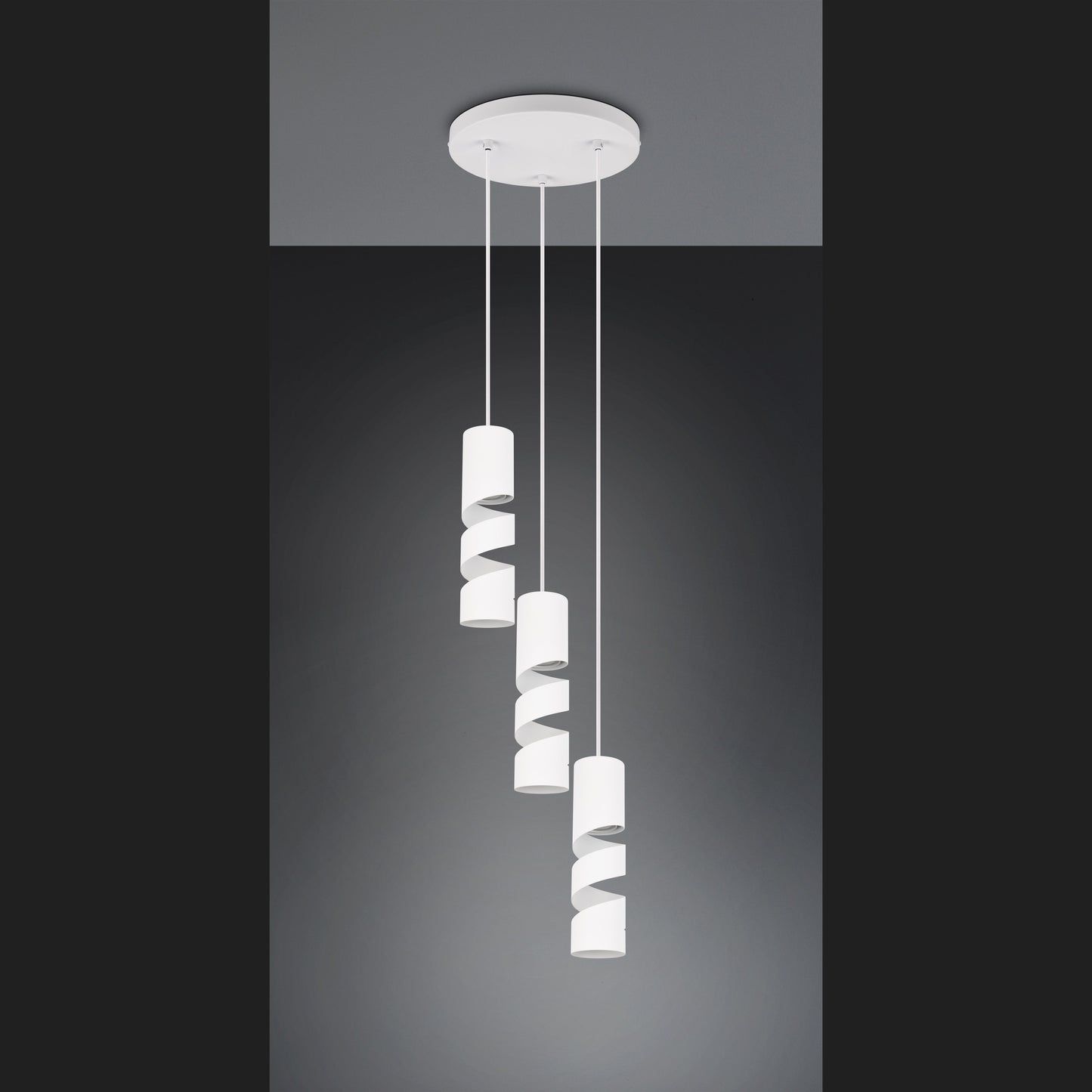Stream - Pendant - White Matt - Trio - 364030331
