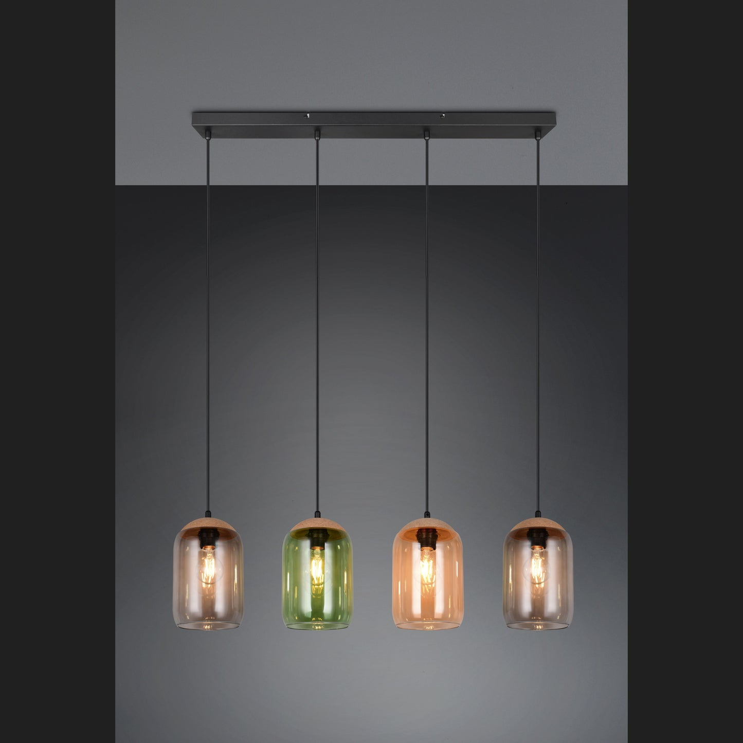 Cork - Pendant - Smoke - Trio - 364600417